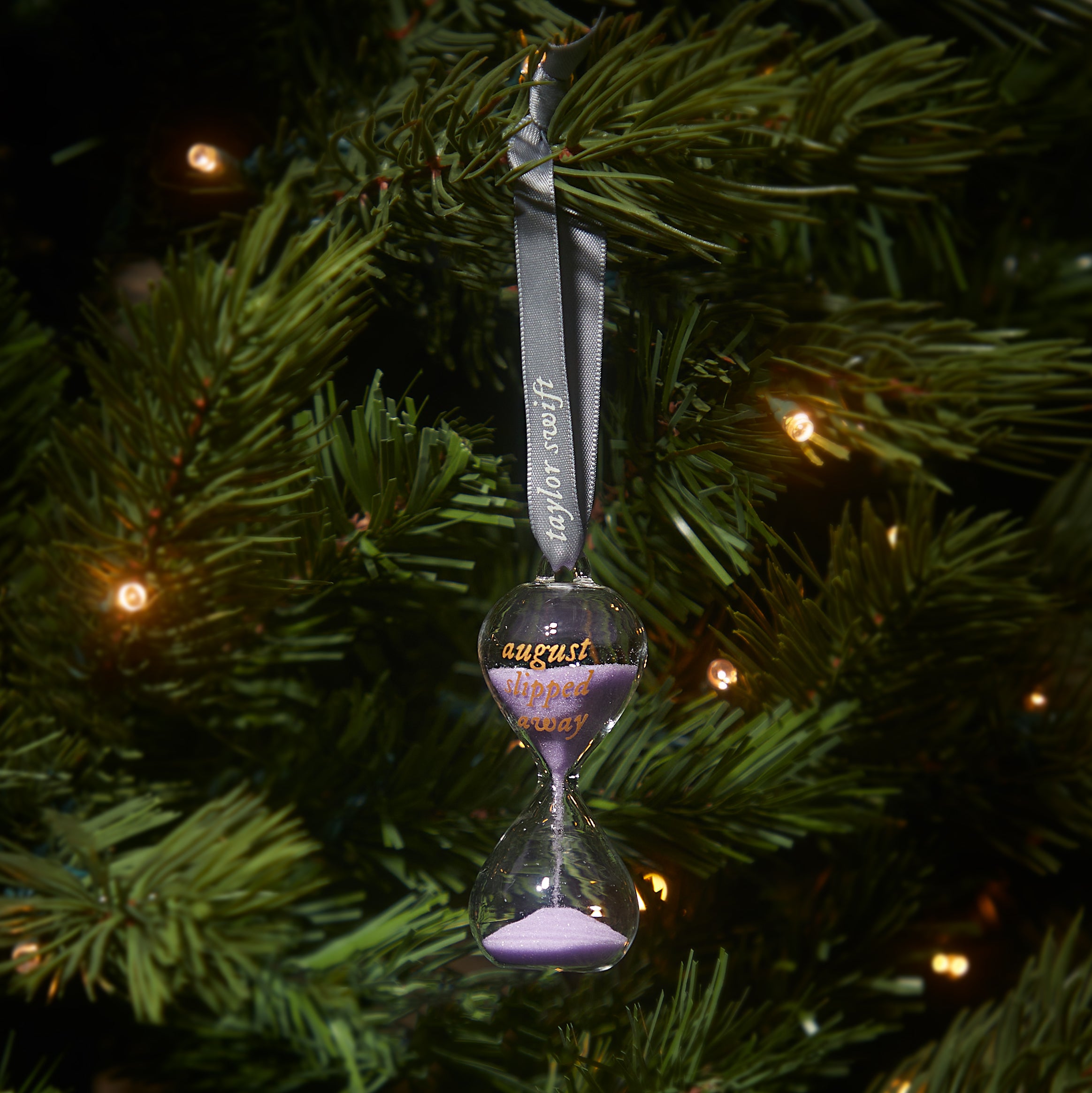 Folklore Album Hourglass Ornament on Tree