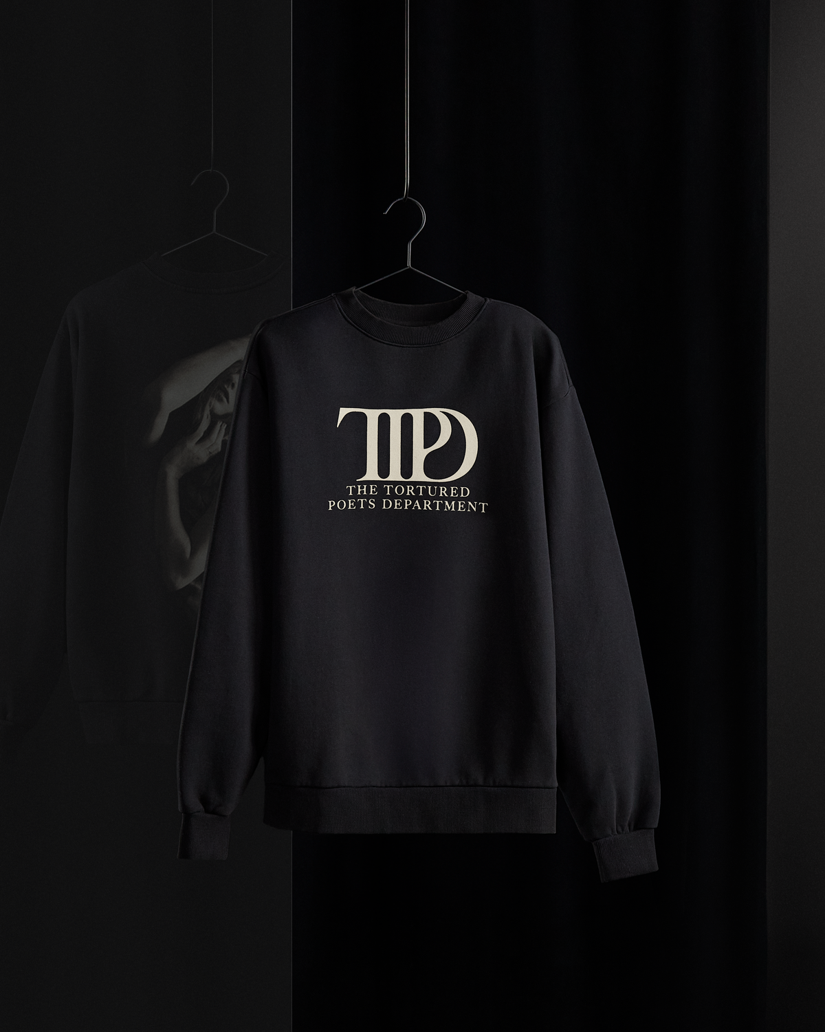 The Tortured Poets Department Black Crewneck – Taylor Swift Official Store