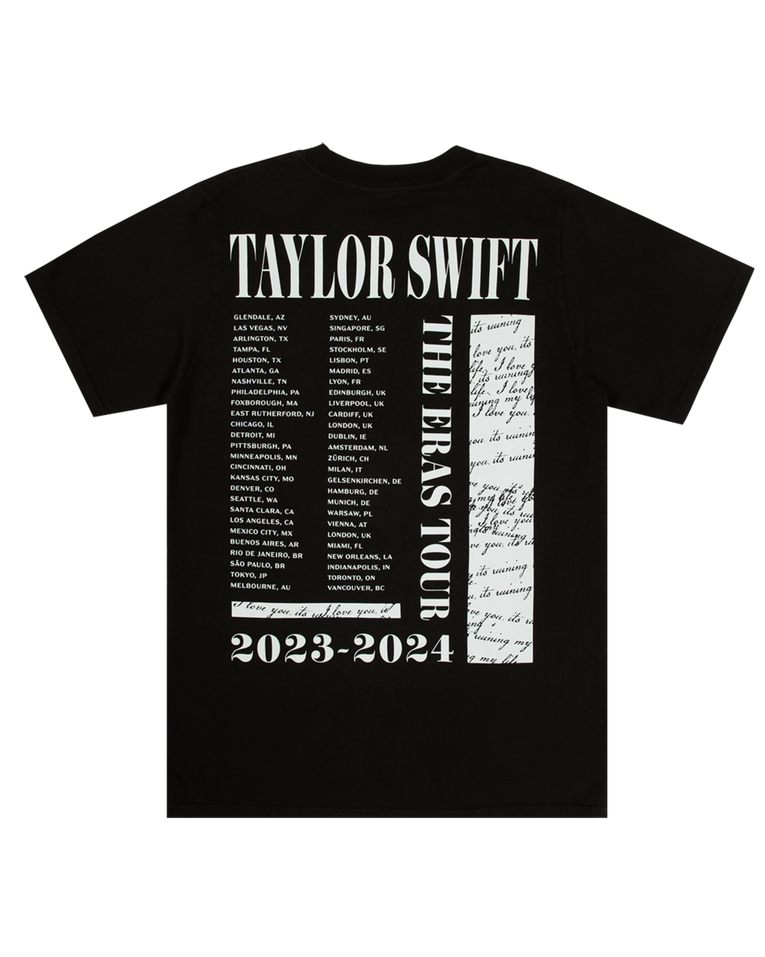 Taylor Swift | The Eras Tour TTPD Live Photo Oversized T-Shirt back