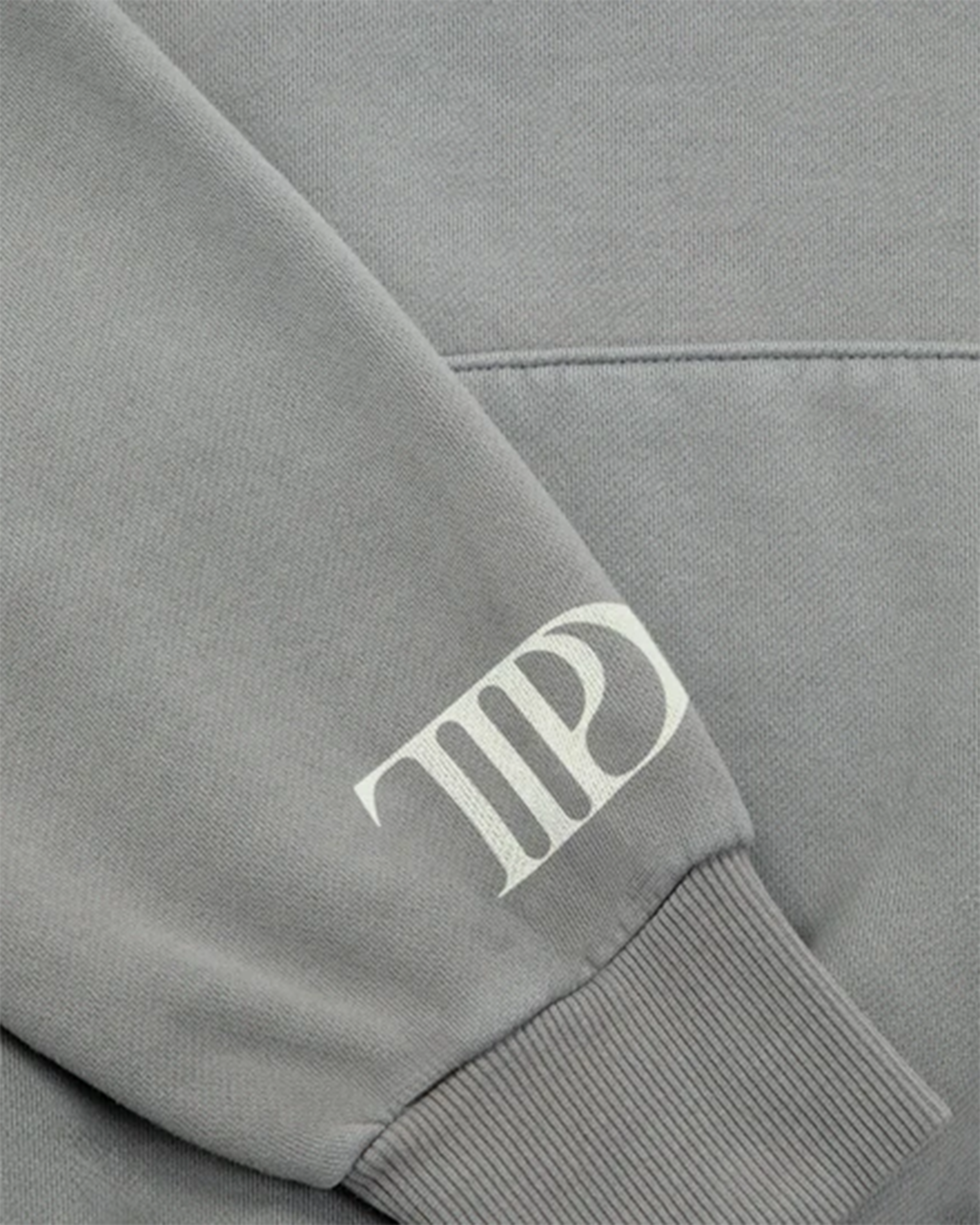 The Tortured Poets Department Gray Hoodie TTPD sleeve