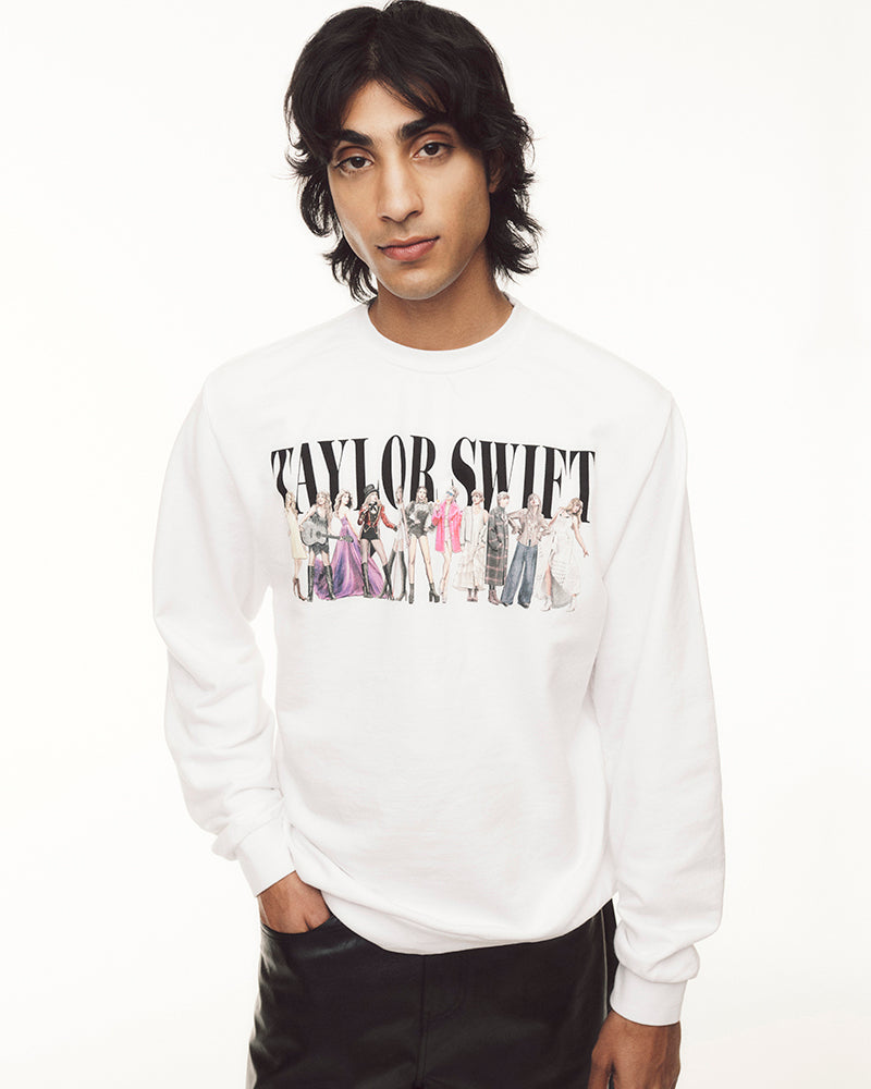 TTPD Eras White Crewneck