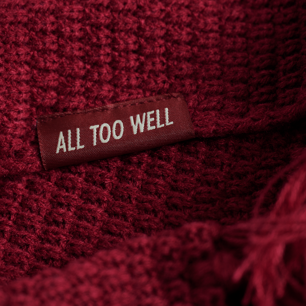 All Too Well Knit Scarf detail