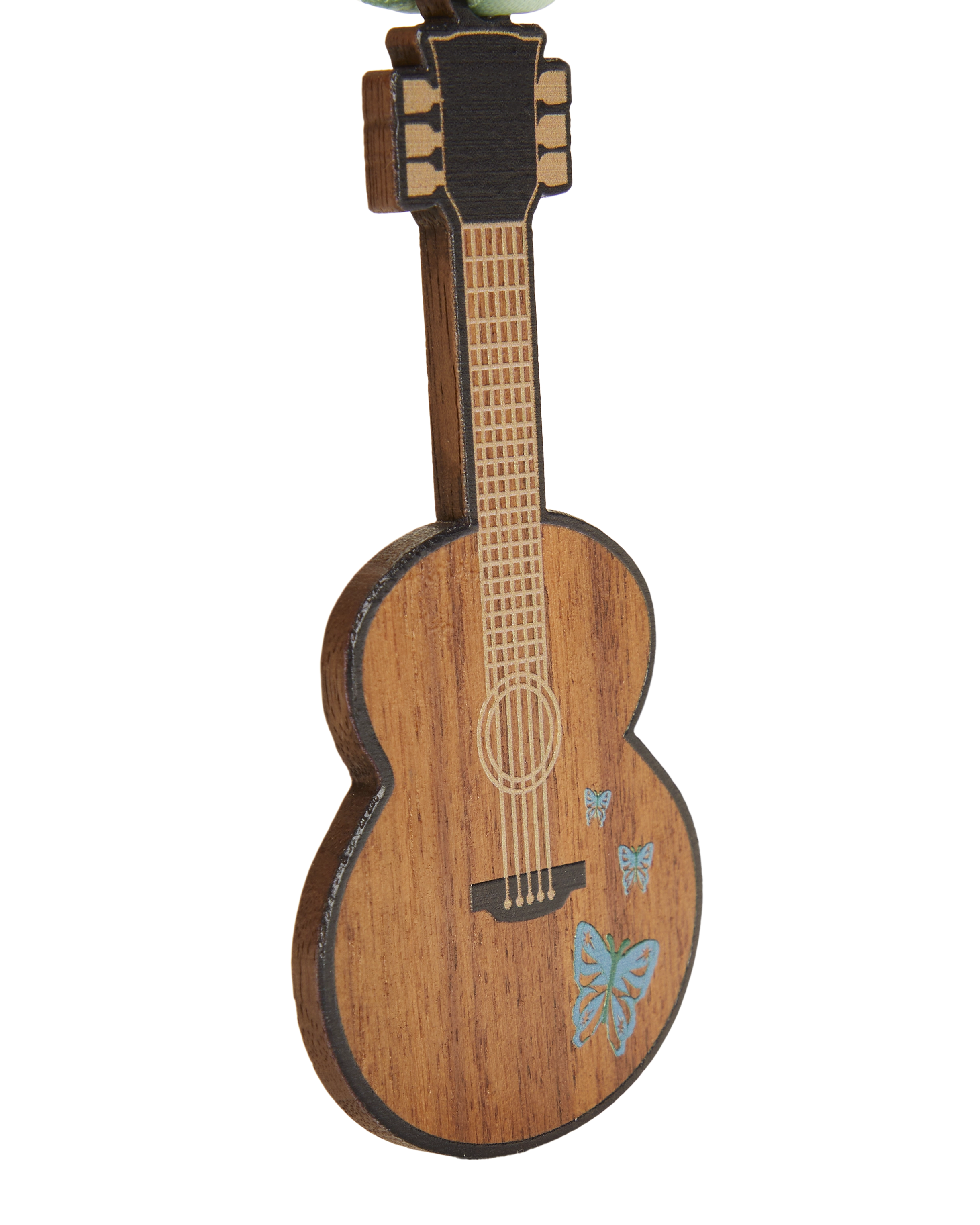 Self-Titled Butterfly Guitar Ornament close up