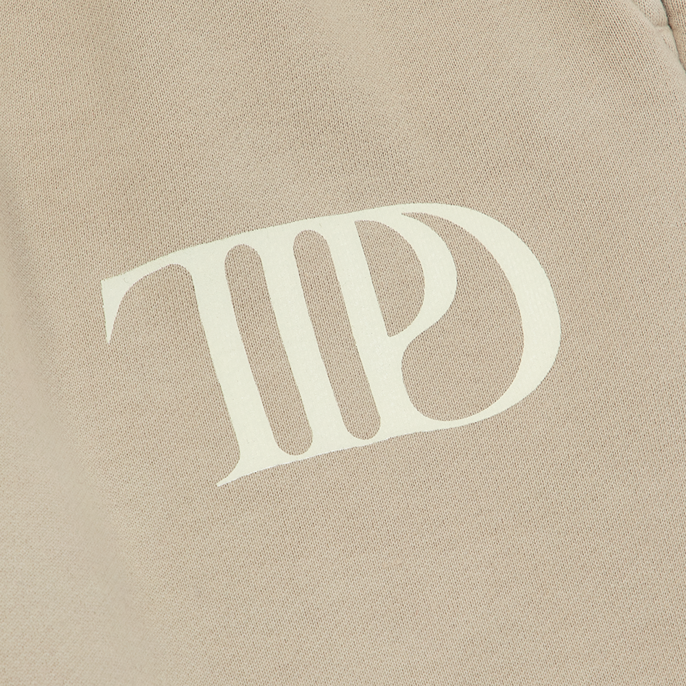 The Tortured Poets Department Beige Sweatpants TTPD Logo