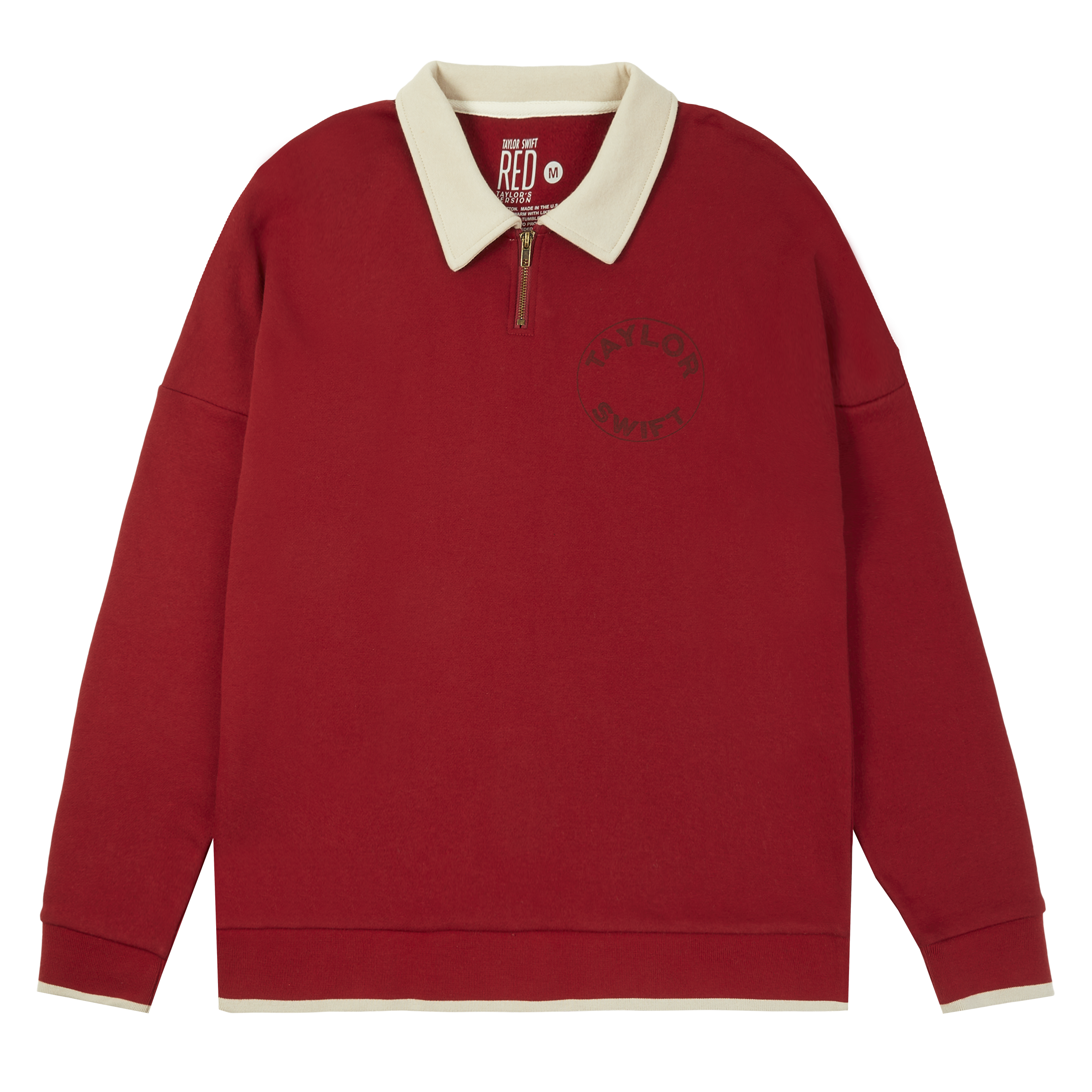 Red (Taylor's Version) I Remember It All Too Well Zip Polo Front