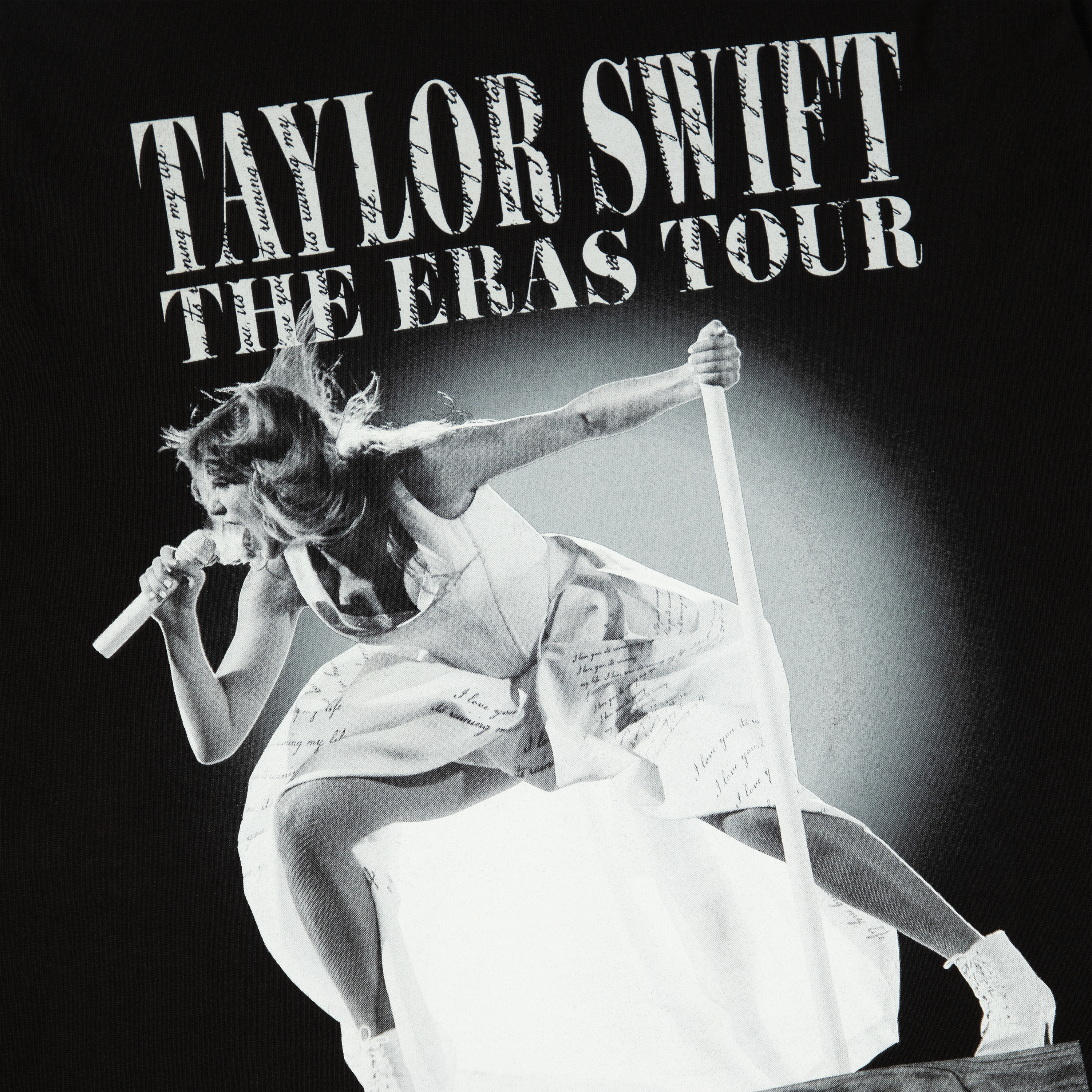 Taylor Swift | The Eras Tour TTPD Live Photo Longsleeve Oversized T-Shirt Front Detail