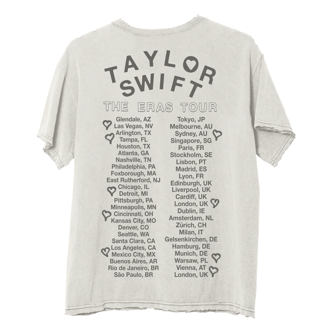Taylor Swift | The Eras Tour Photo Oversized T-Shirt Back