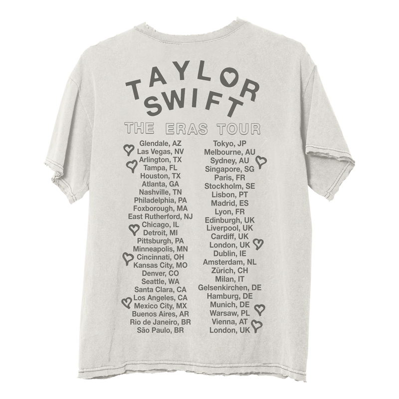 Taylor Swift The Eras Tour Photo Oversized T-Shirt Back