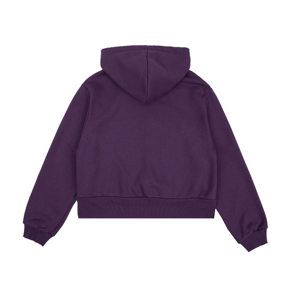 Crop hoodie purple hot sale