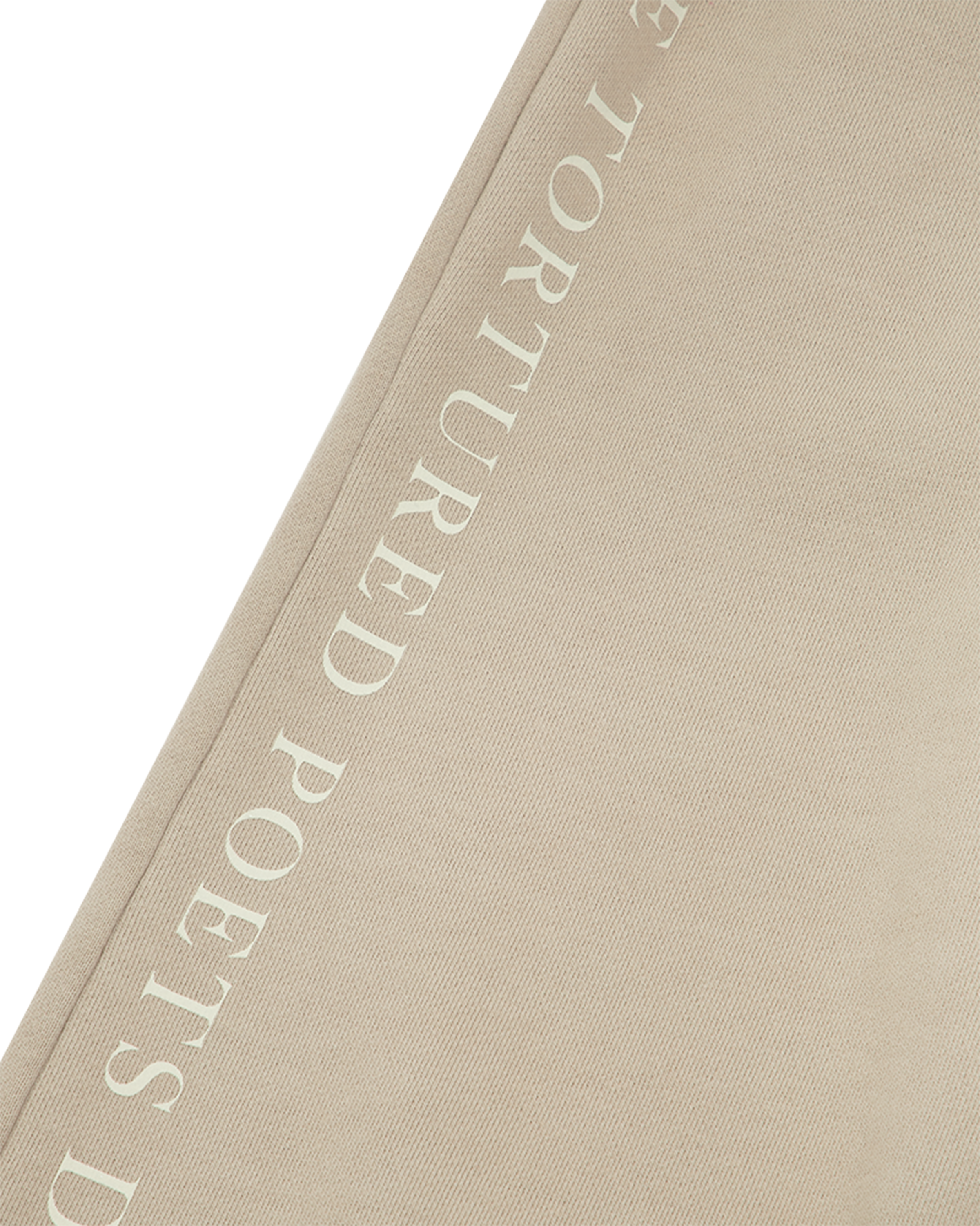 The Tortured Poets Department Beige Sweatpants detail