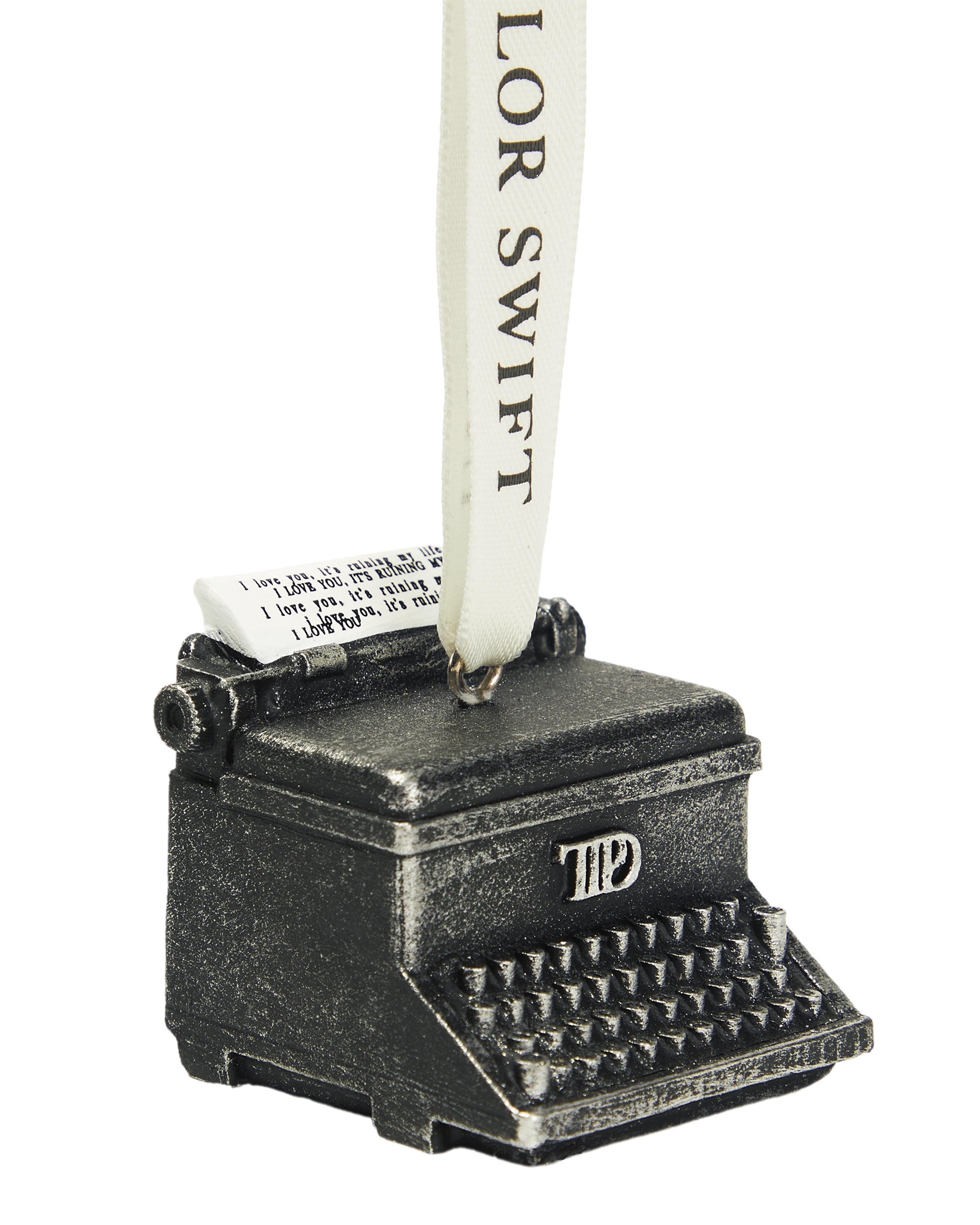 TTPD Typewriter Ornament close up