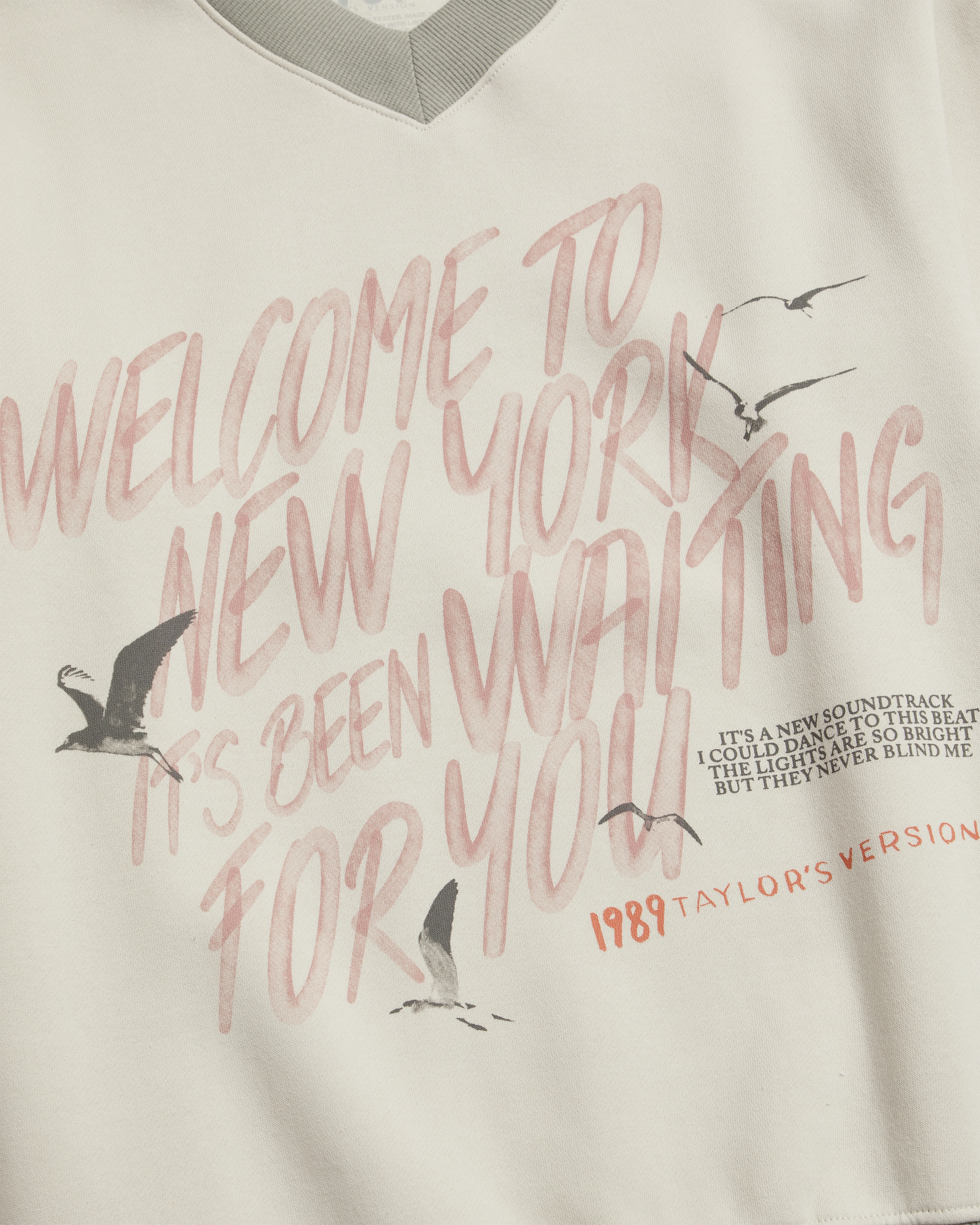 Welcome To New York, It’s Been Waiting For You V-Neck Pullover detail