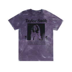 Speak Now (Taylor's Version) Tracklist Purple Tie Dye T-Shirt Front