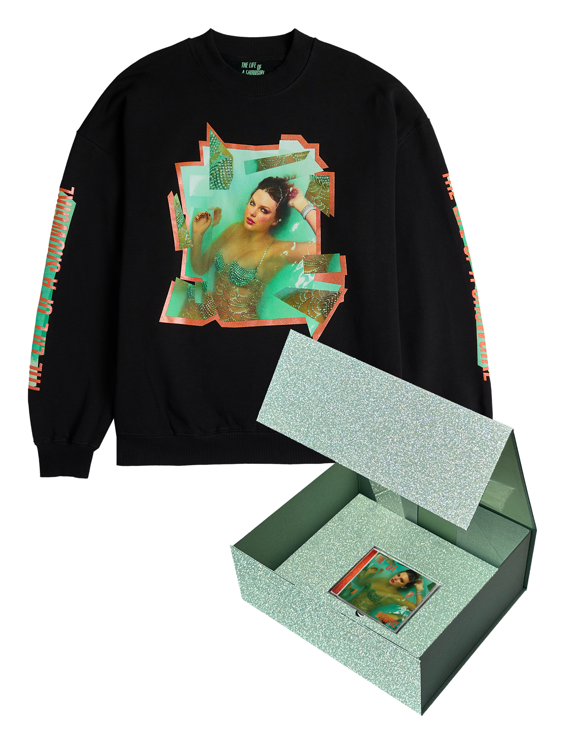 The Life of a Showgirl Crewneck Sweatshirt Box Set – Taylor Swift The Life of a Showgirl Crewneck Sweatshirt Box Set – Taylor Swift