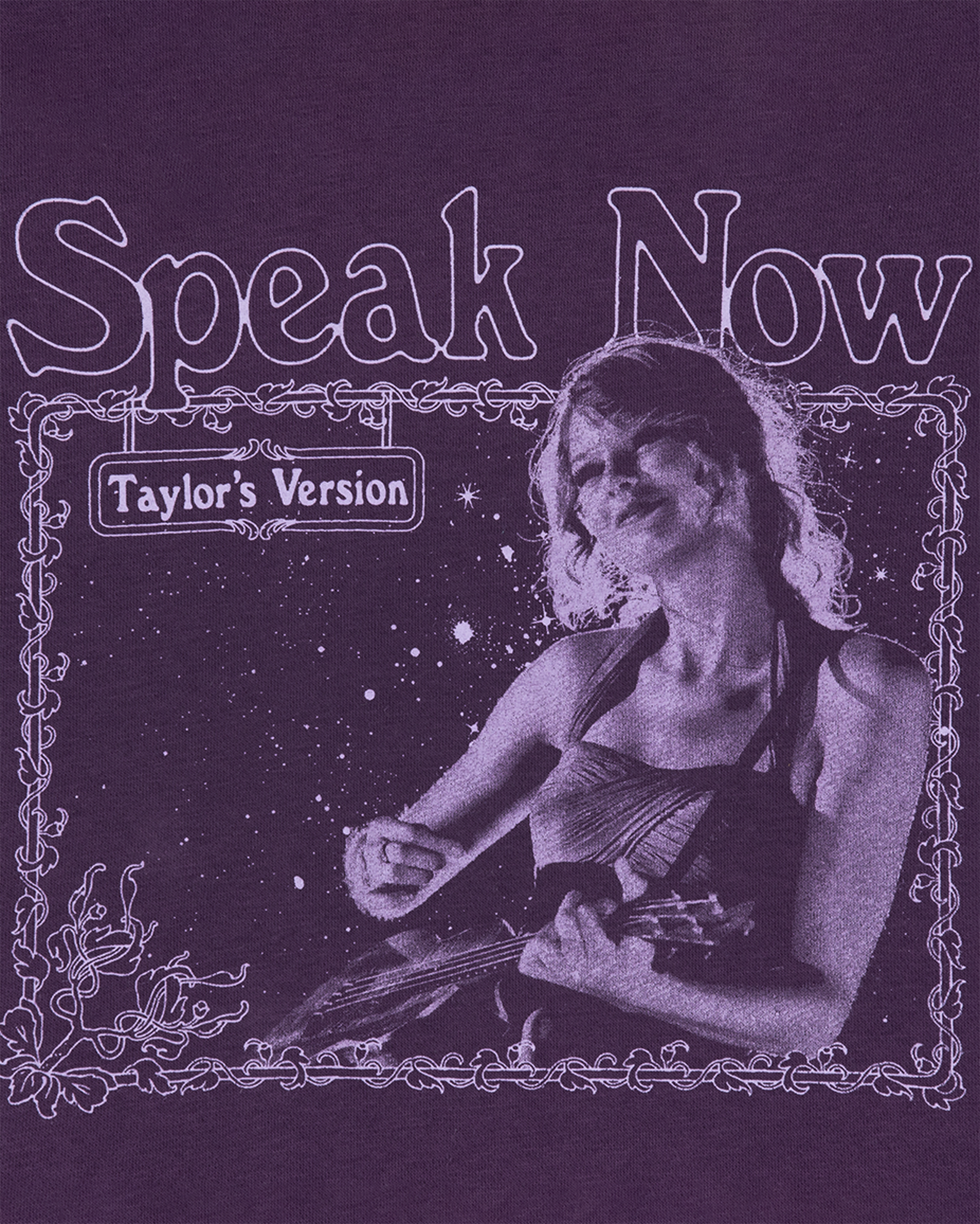 The Story Of Us Purple Crop Hoodie detail