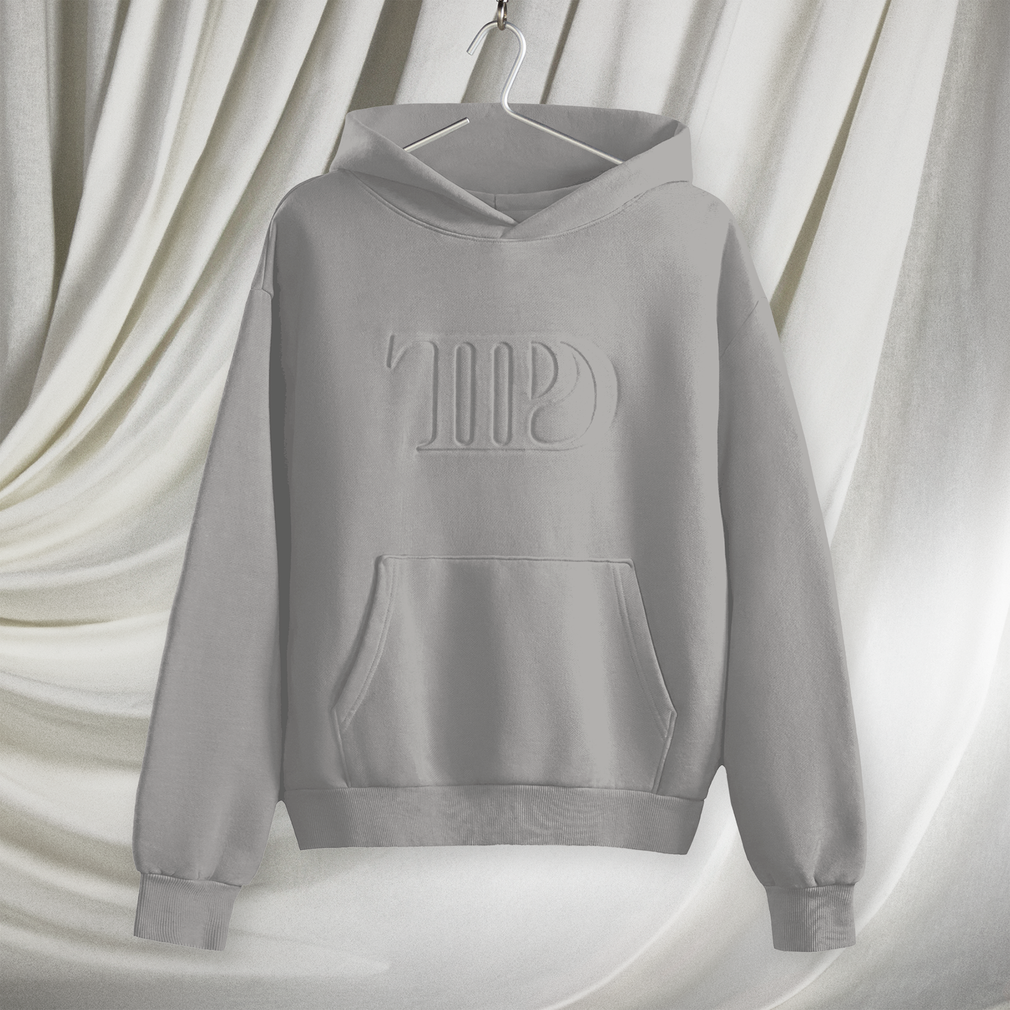 TTPD Gray Embossed Hoodie Lifestyle