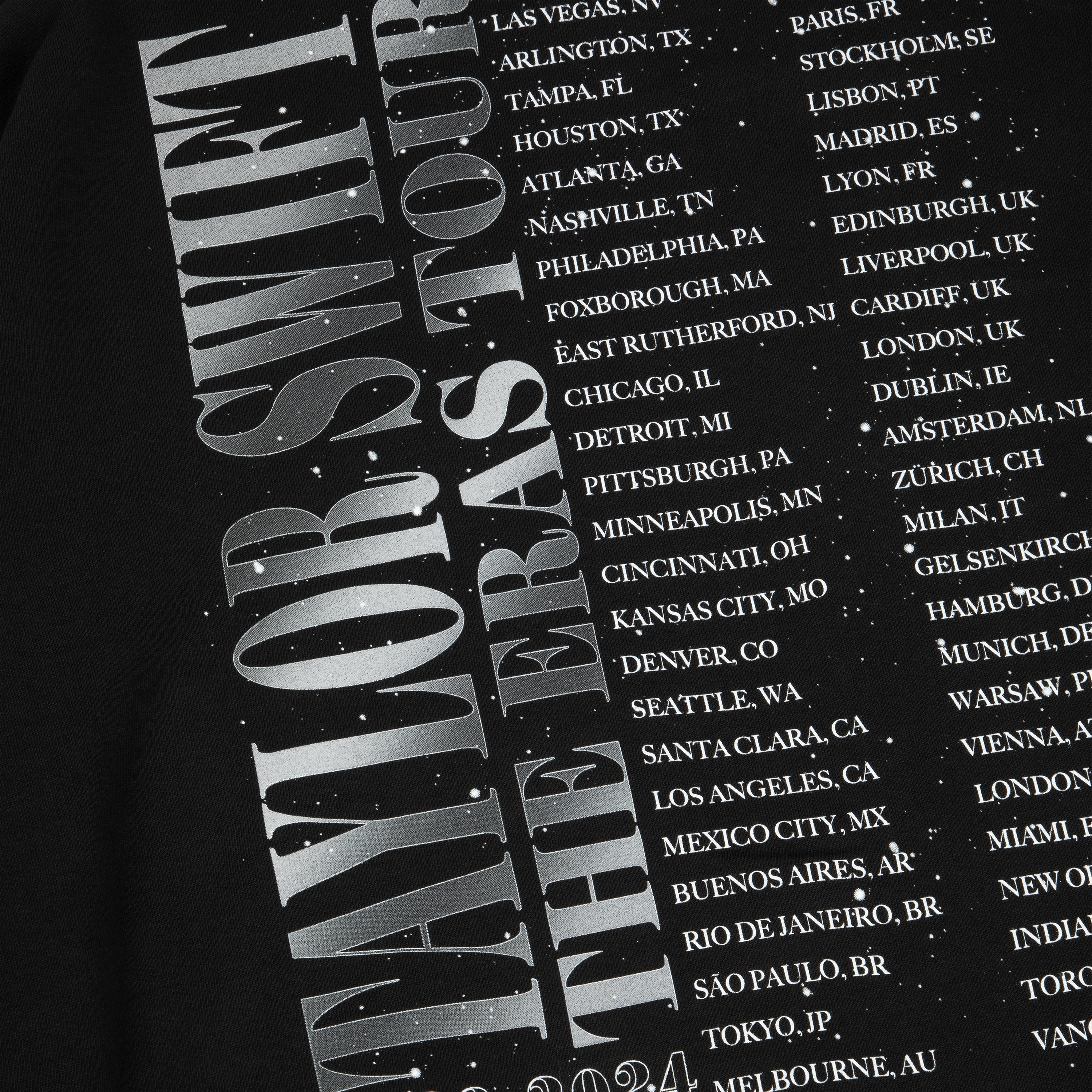 Taylor Swift | The Eras Tour Down Bad Live Photo Oversized Crewneck Back Detail