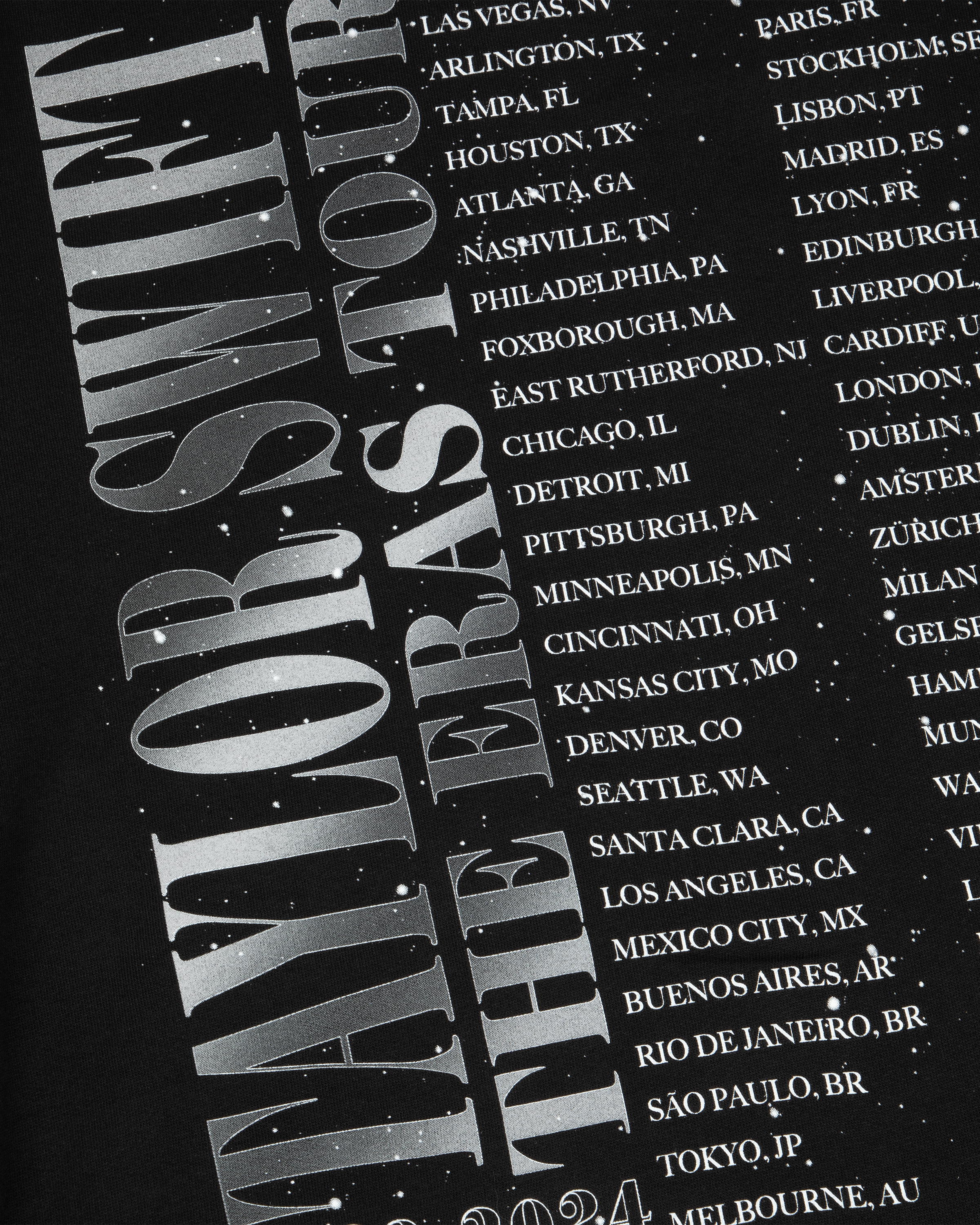 Taylor Swift | The Eras Tour Down Bad Live Photo Oversized Crewneck close up