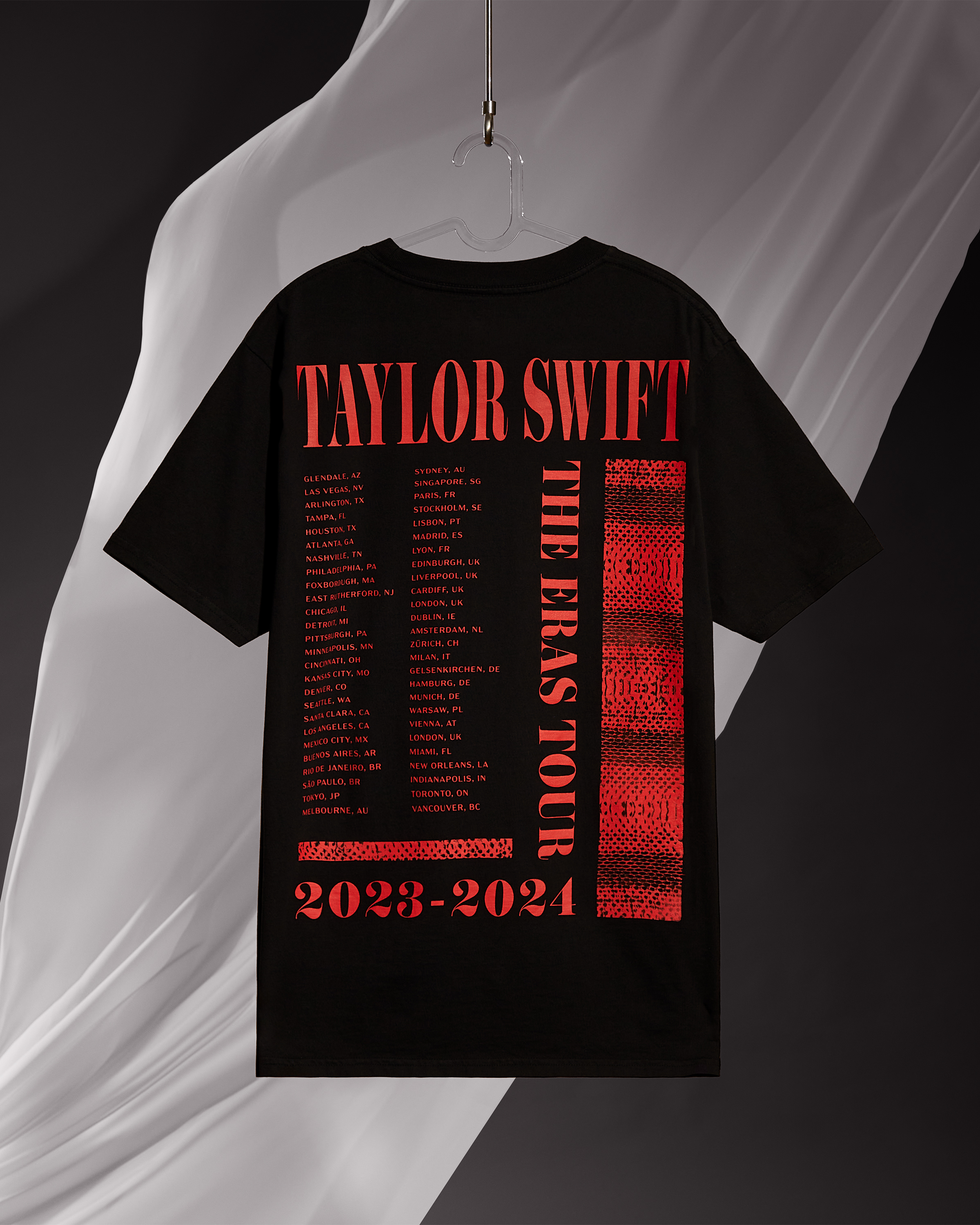 Taylor Swift | The Eras Tour Reputation Live Photo Oversized T-Shirt editorial back