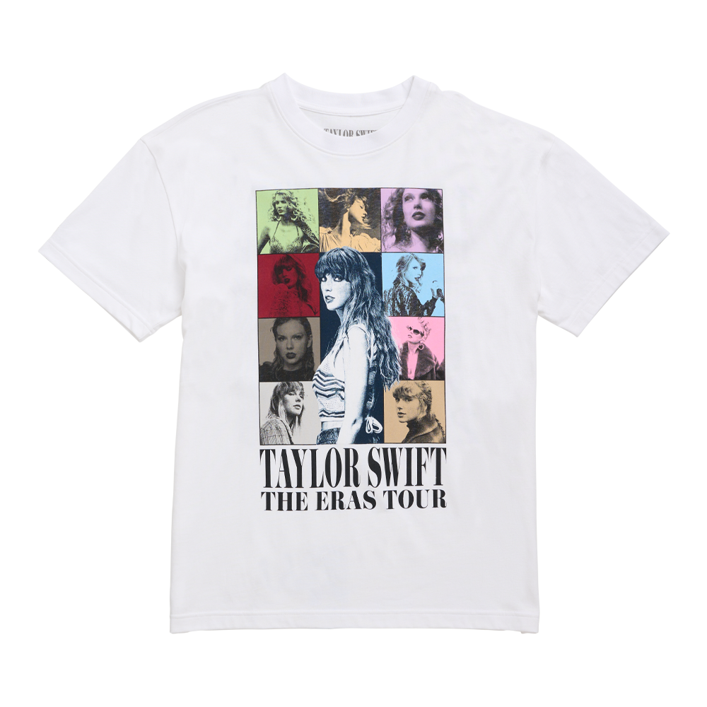 Taylor Swift | The Eras Tour US Dates White T-Shirt Front
