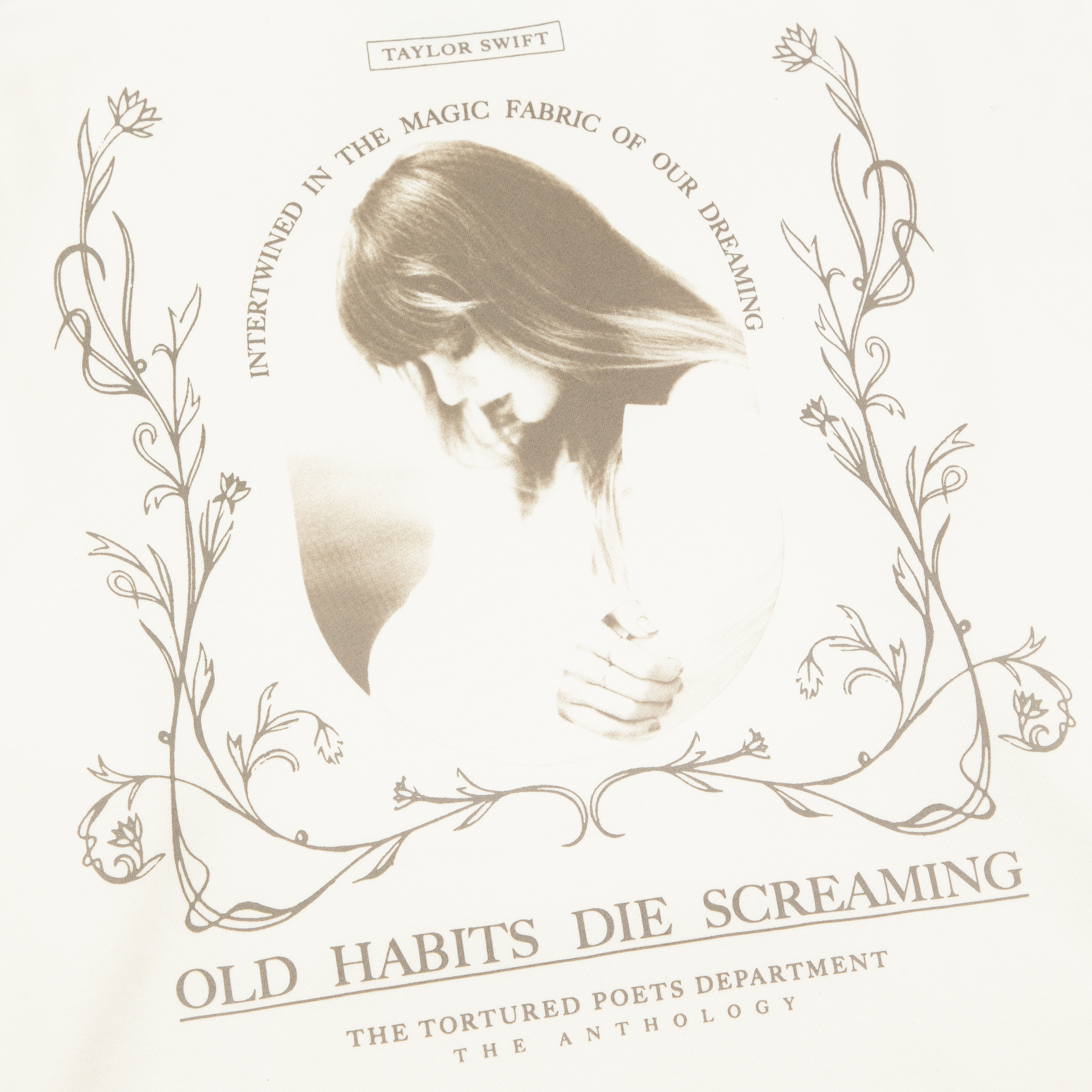 Old Habits Die Screaming Kanga Pocket Crewneck Back Detail