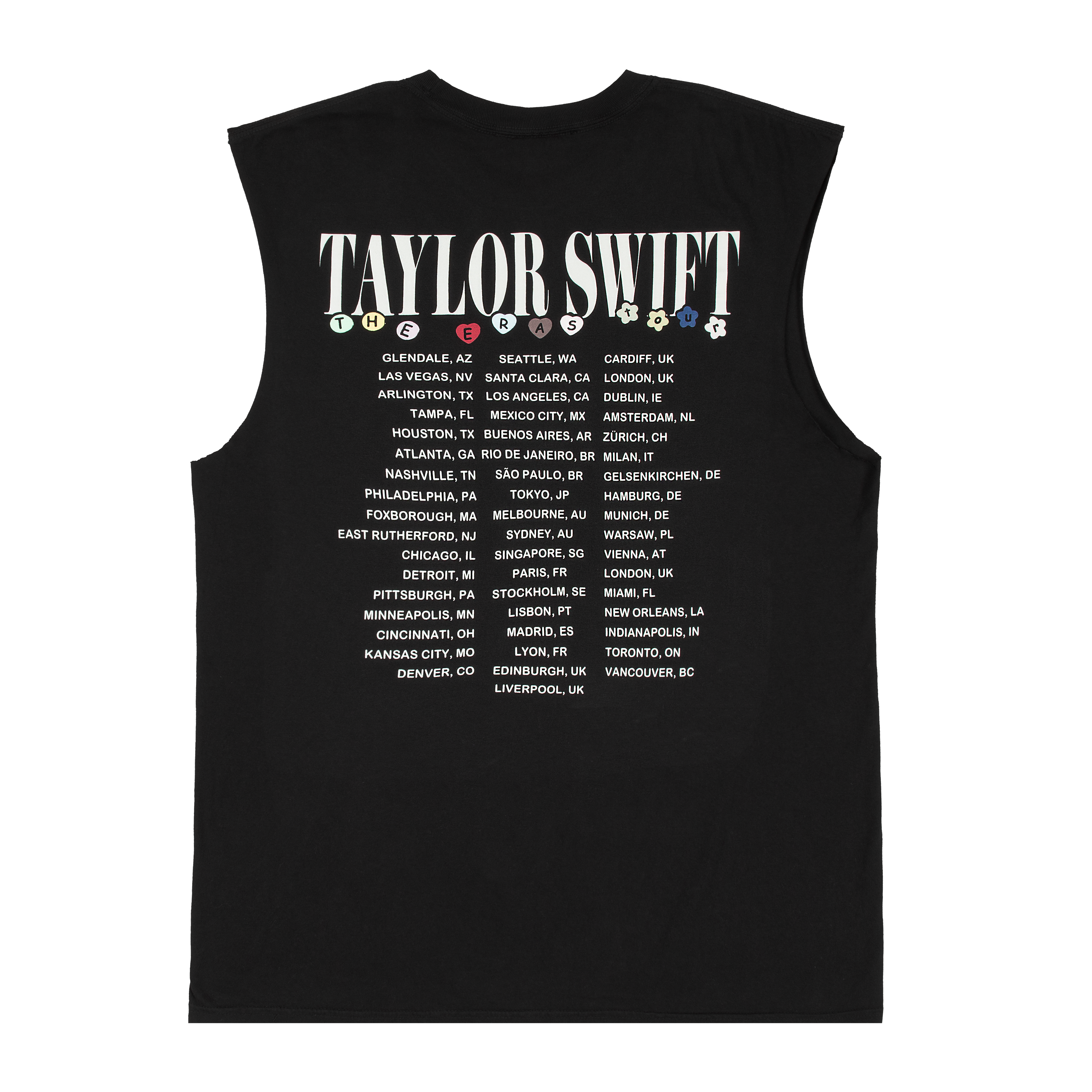 Taylor Swift | The Eras Tour Heart Hands Muscle Oversized Tank Back