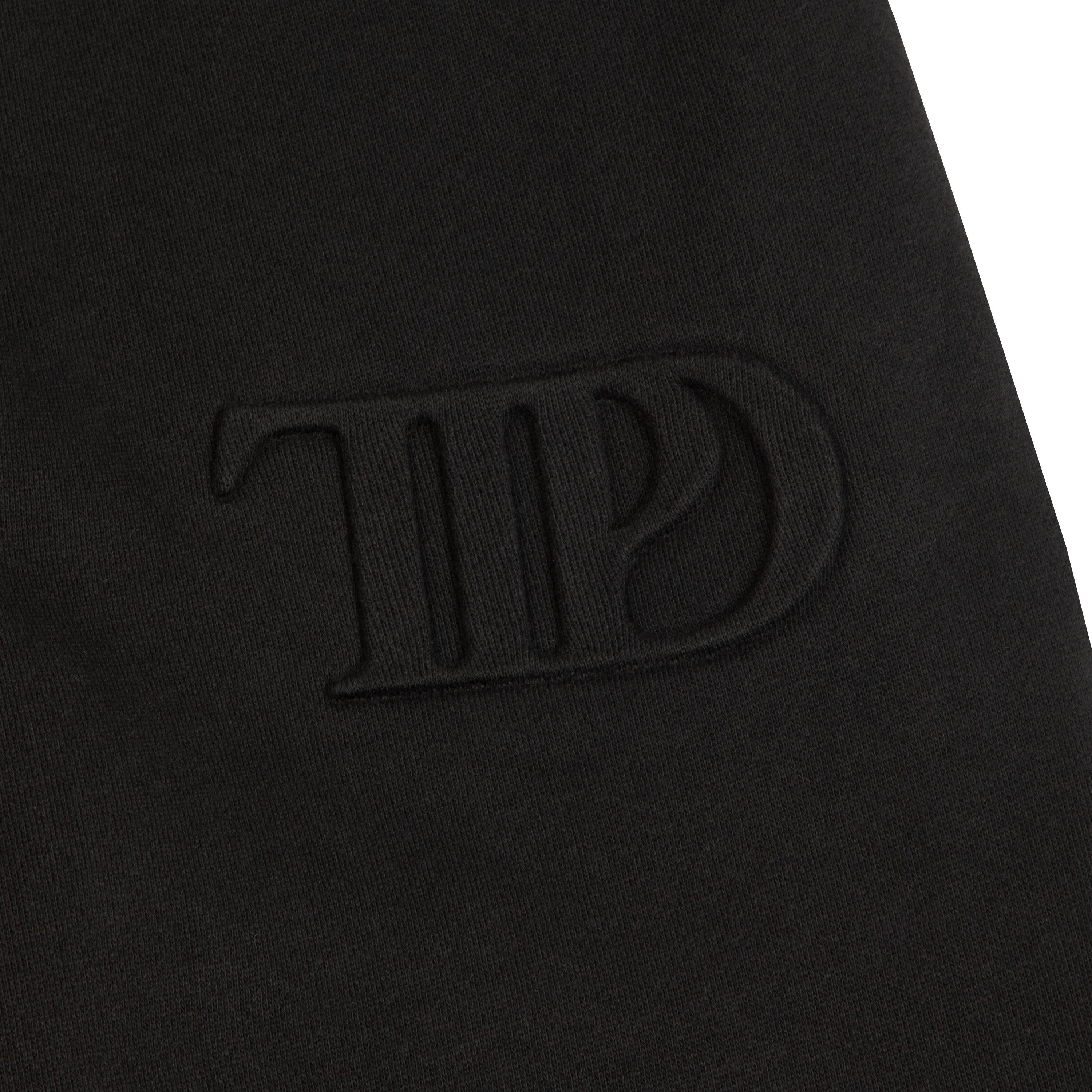 TTPD Spotify Fans First Black Embossed Sweatpants Detail