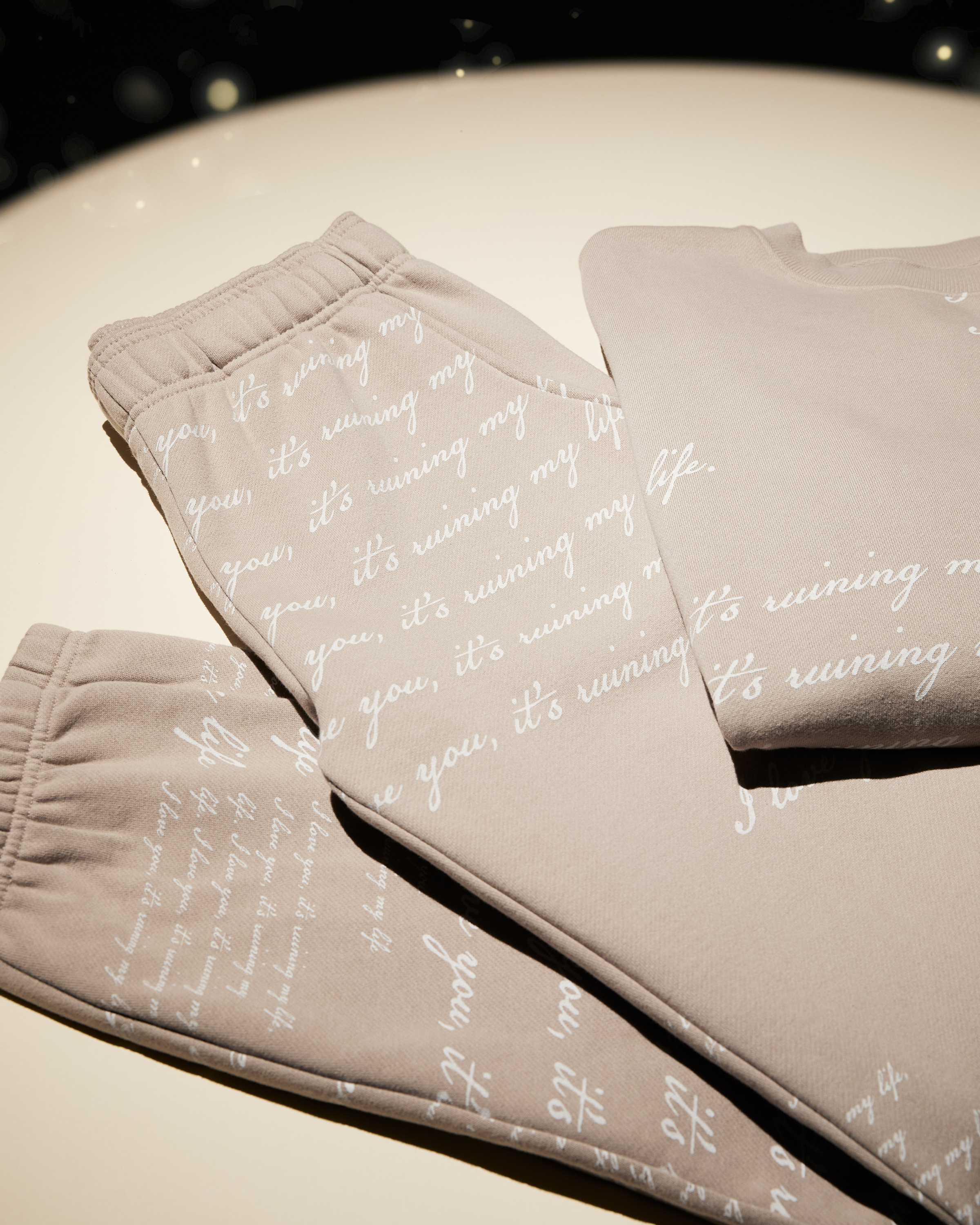 I Love You It's Ruining My Life Sweatpants editorial