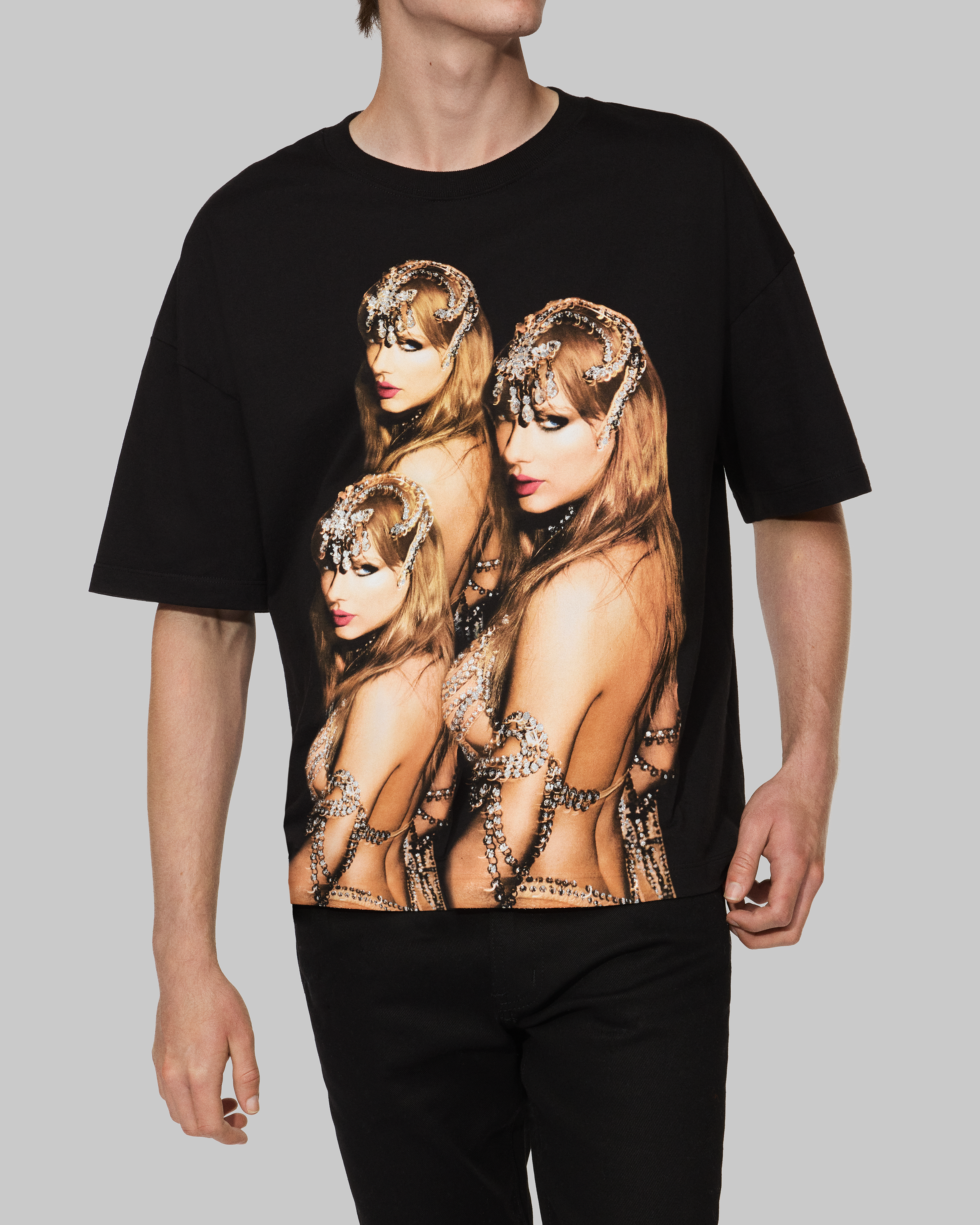 The Life of a Showgirl It's Beautiful T-Shirt Detail on Model