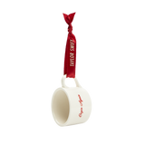 Red (Taylor's Version) Begin Again Teacup Ornament Angled