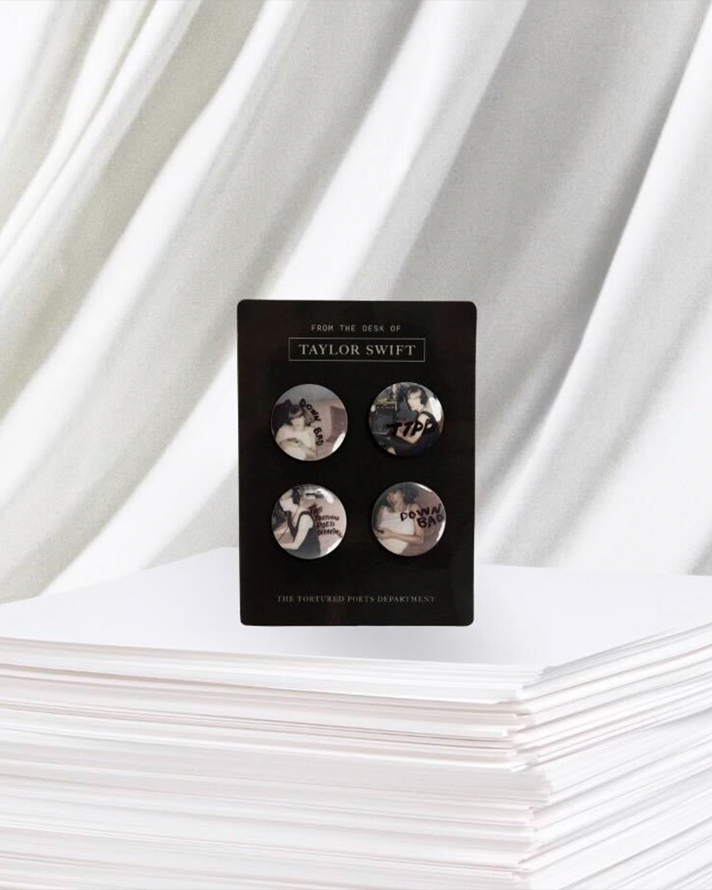 The Tortured Poets Department Pin Set editorial