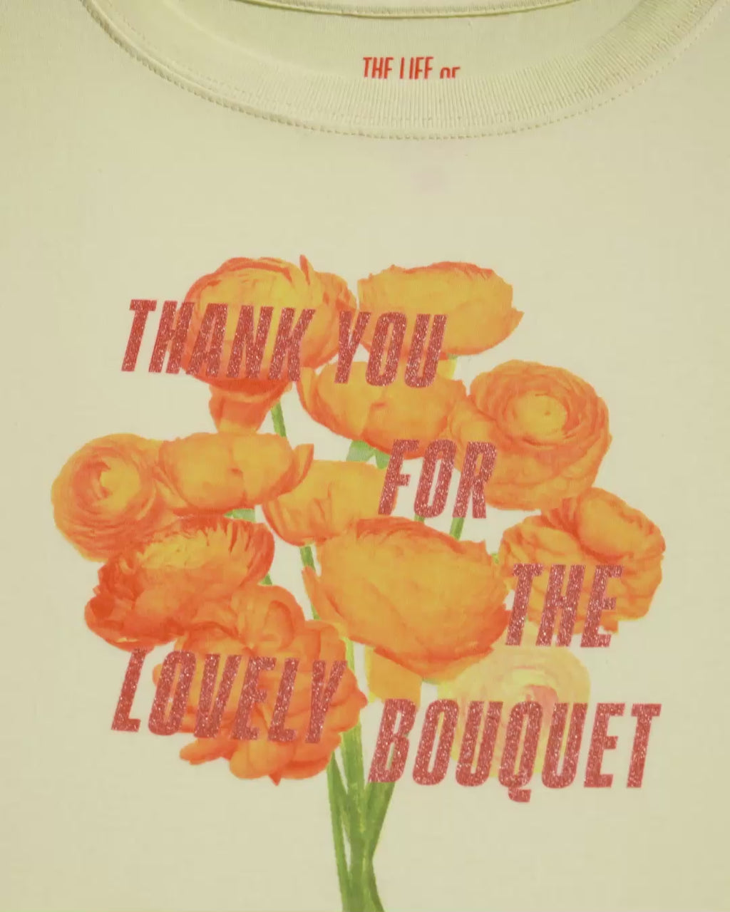 Thank You For The Lovely Bouquet Cropped T-Shirt Video