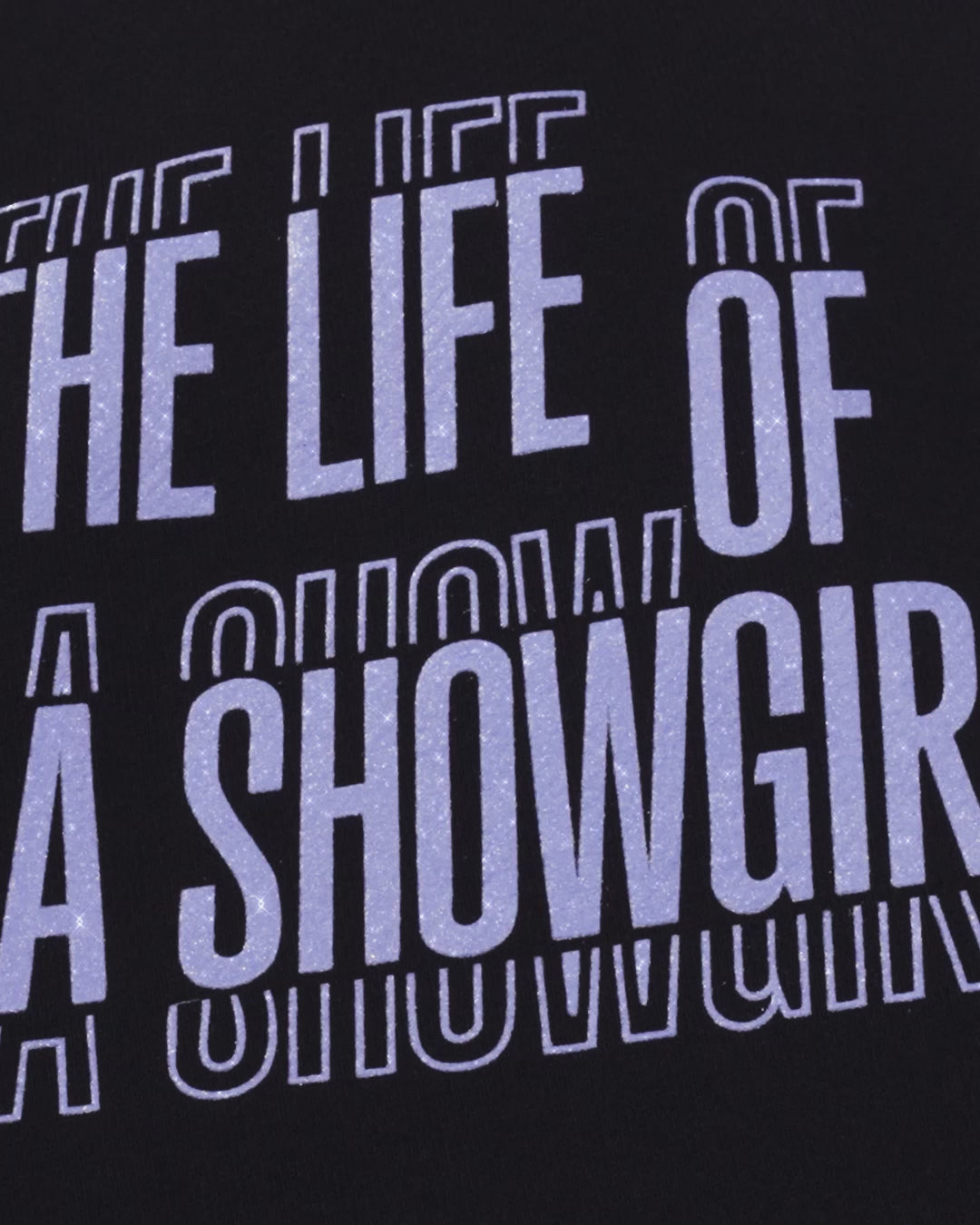 The Life of a Showgirl Film Strip Black Crewneck Sweatshirt Video