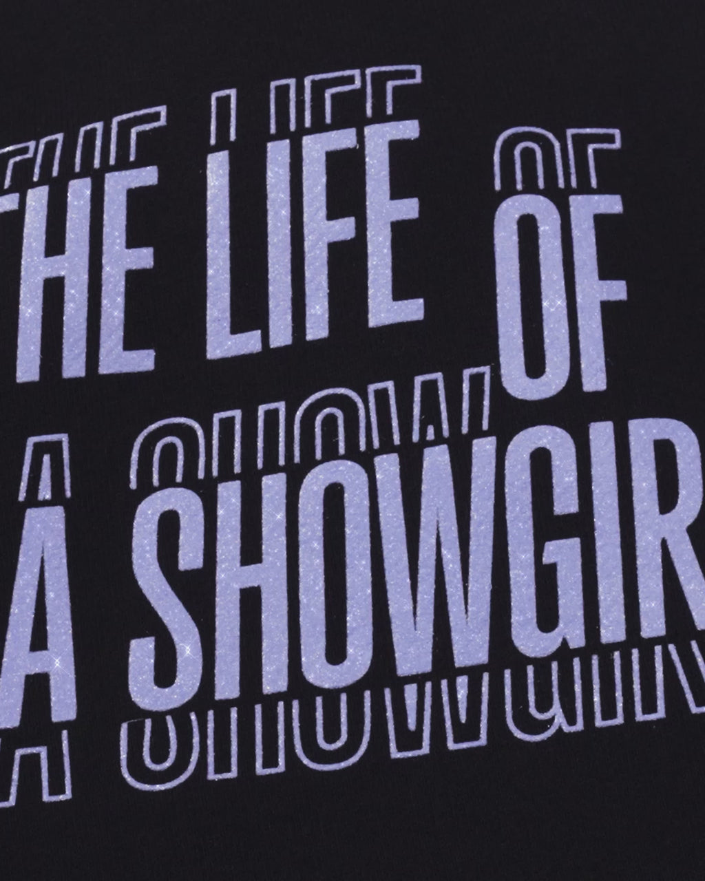 The Life of a Showgirl Film Strip Black Crewneck Sweatshirt Video