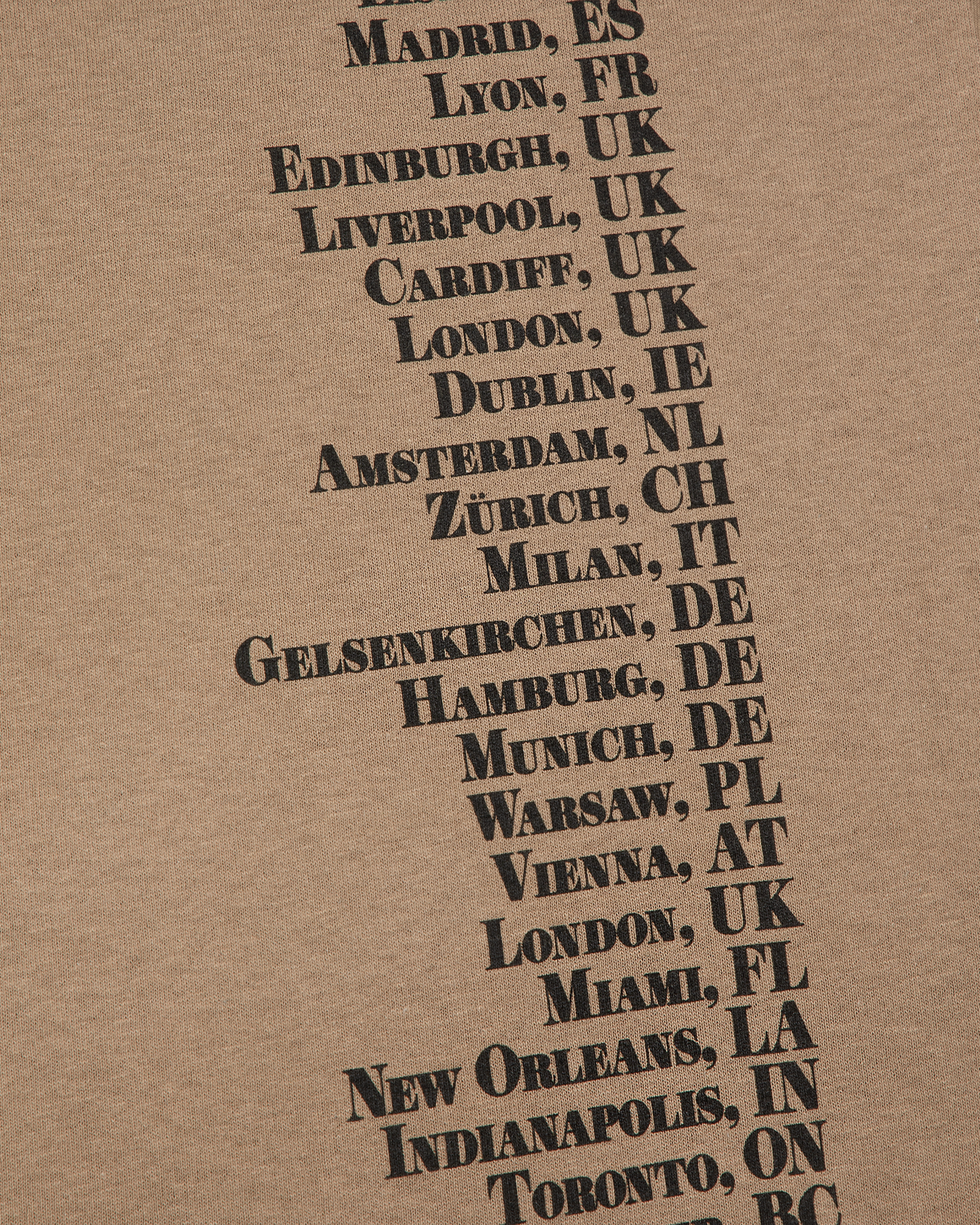 Taylor Swift | The Eras Tour Taupe T-Shirt close up