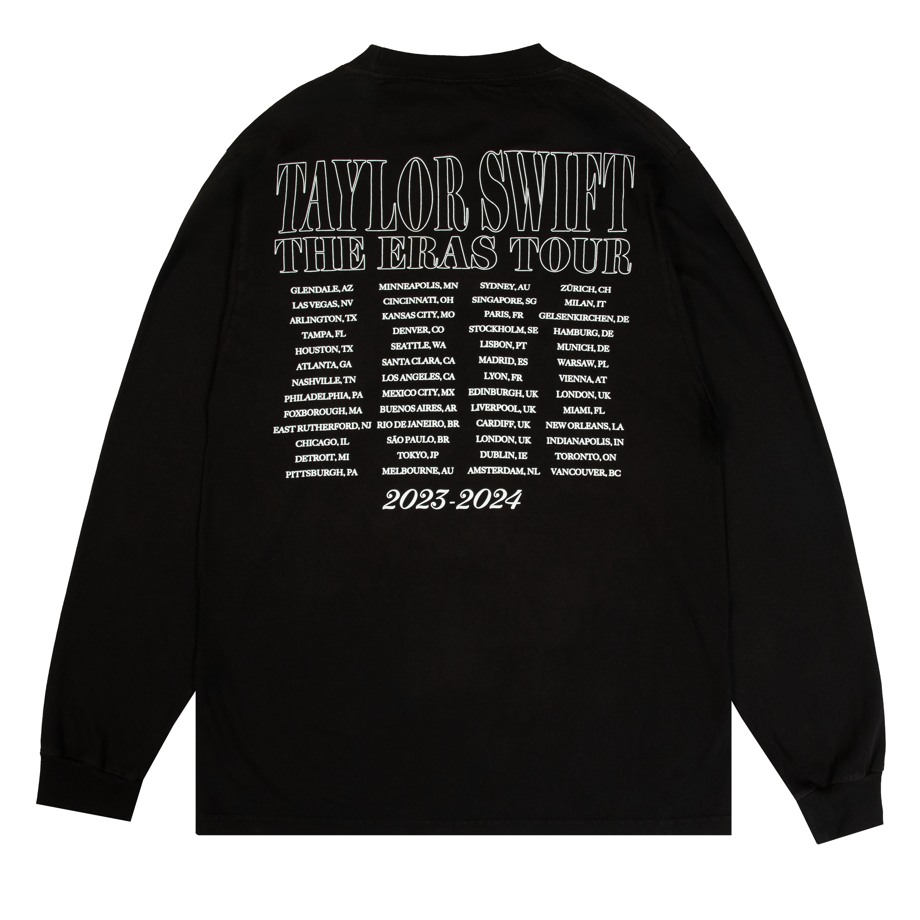 Taylor Swift | The Eras Tour TTPD Live Photo Longsleeve Oversized T-Shirt Back