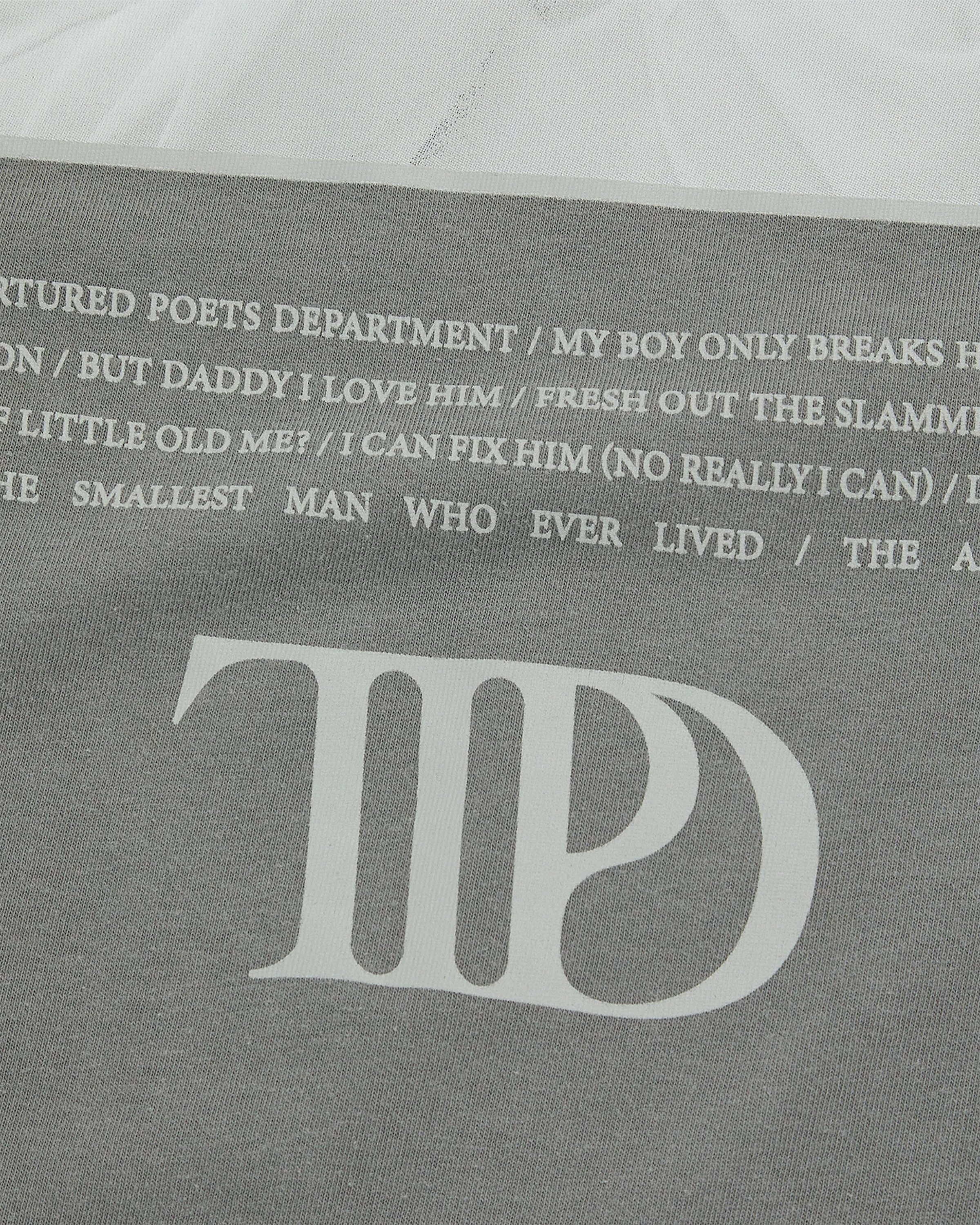 The Tortured Poets Department Gray Photo Long Sleeve T-Shirt TTPD