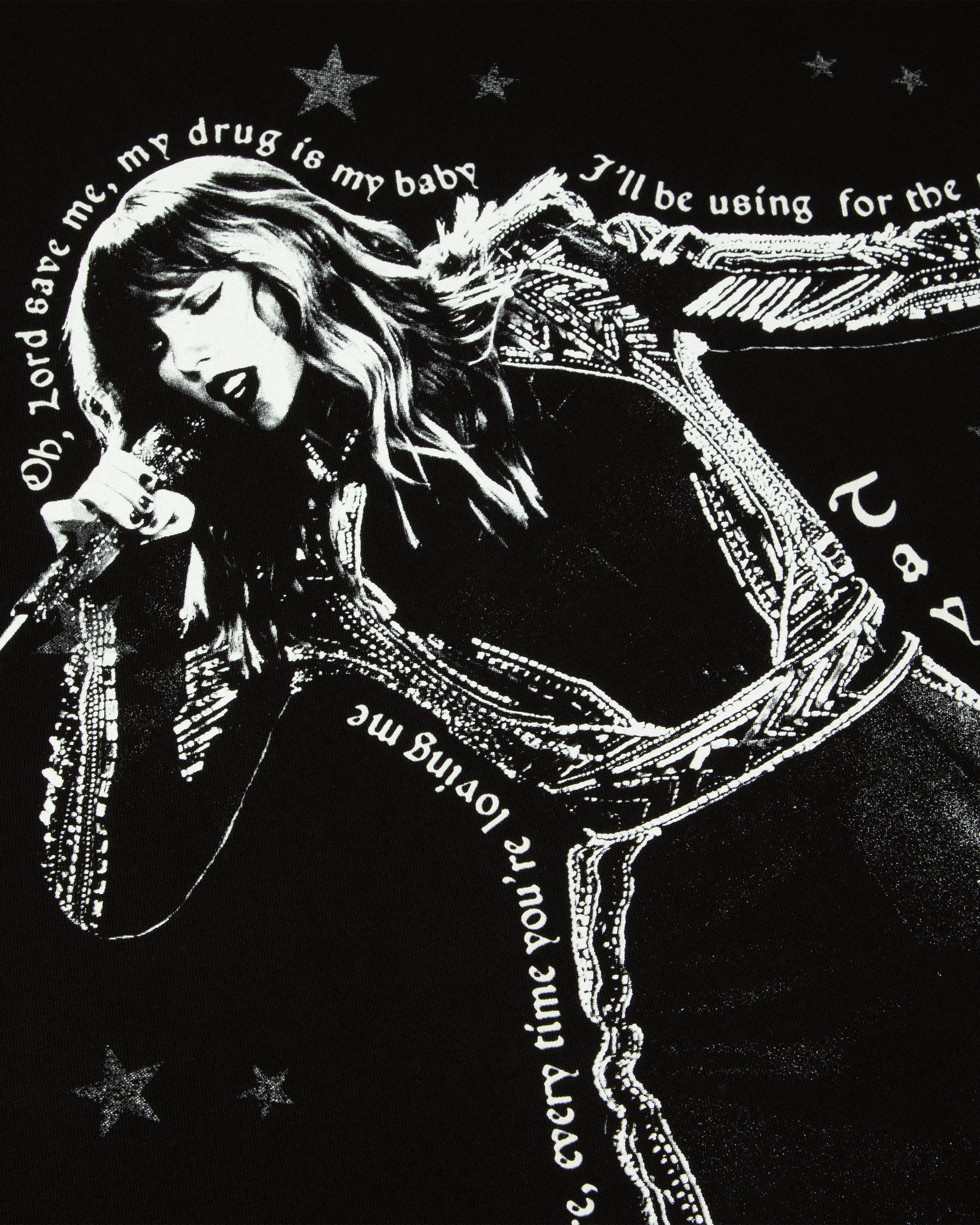 Every Time You're Loving Me Oversized T-Shirt detail