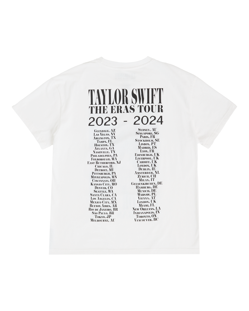 Taylor Swift | The Eras Tour Through Vancouver I White T-Shirt back