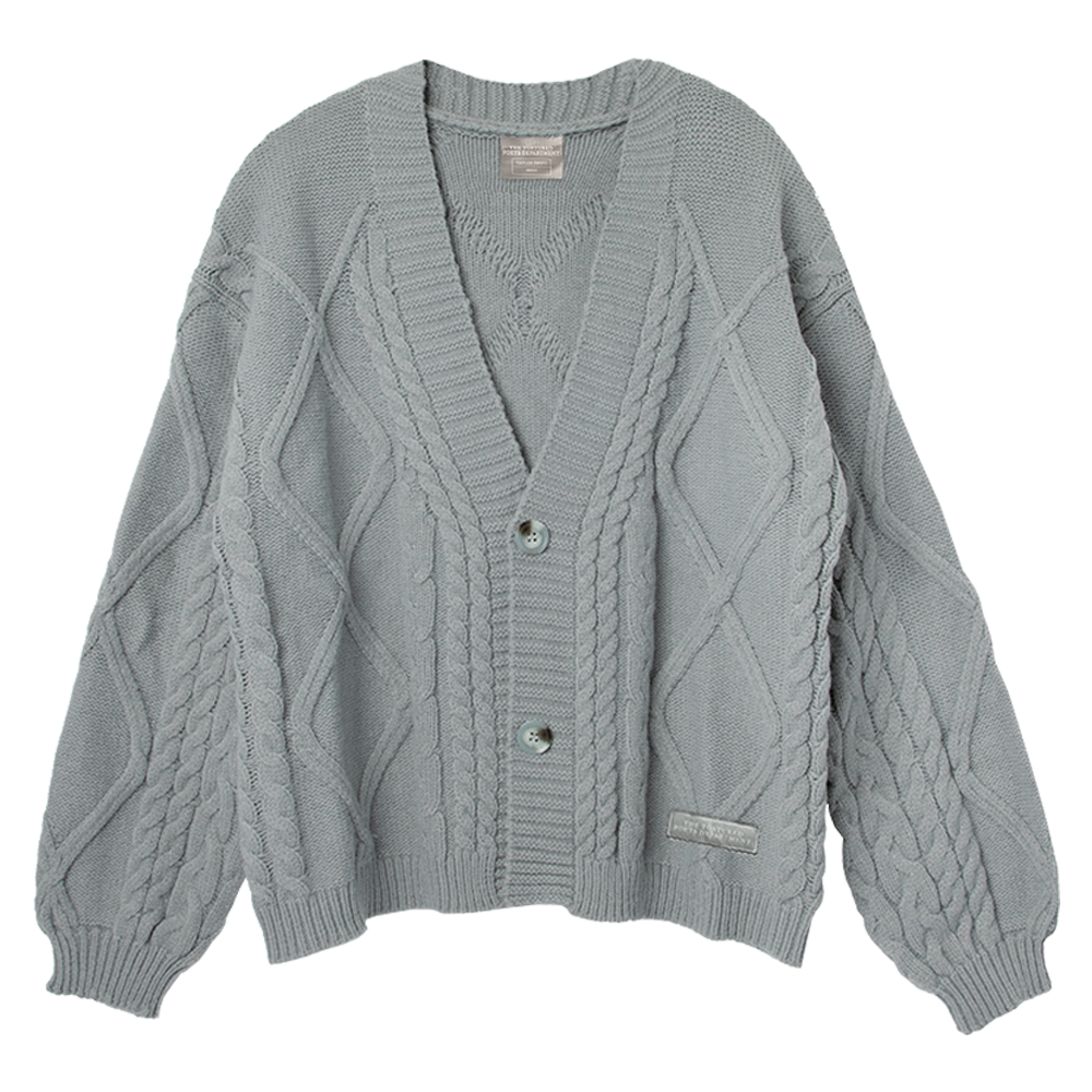 The Tortured Poets Department Gray Cardigan Front