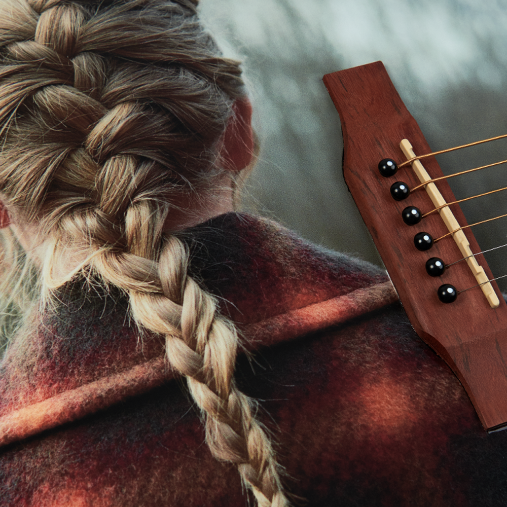 evermore Album Cover Guitar close up