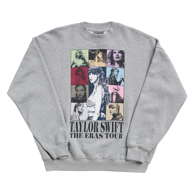 Taylor Swift  The Eras Tour Heather Gray Crewneck – Taylor Swift Official  Store