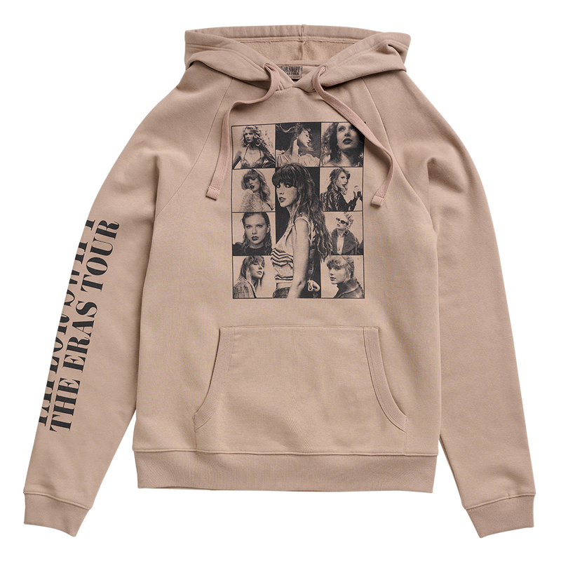 Taylor Swift The Eras Tour Taupe Hoodie Front