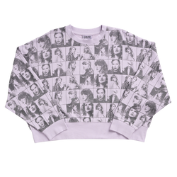 Taylor Swift The Eras Tour Cropped Lavender Pullover Front