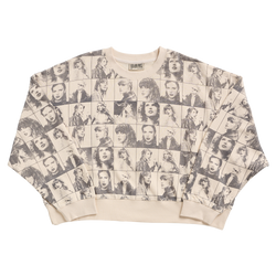 Taylor Swift The Eras Tour Cropped Beige Pullover Front
