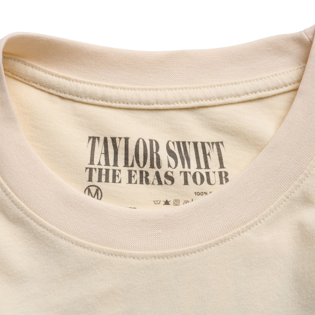 Taylor Swift | The Eras Tour Beige T-Shirt Neck Detail