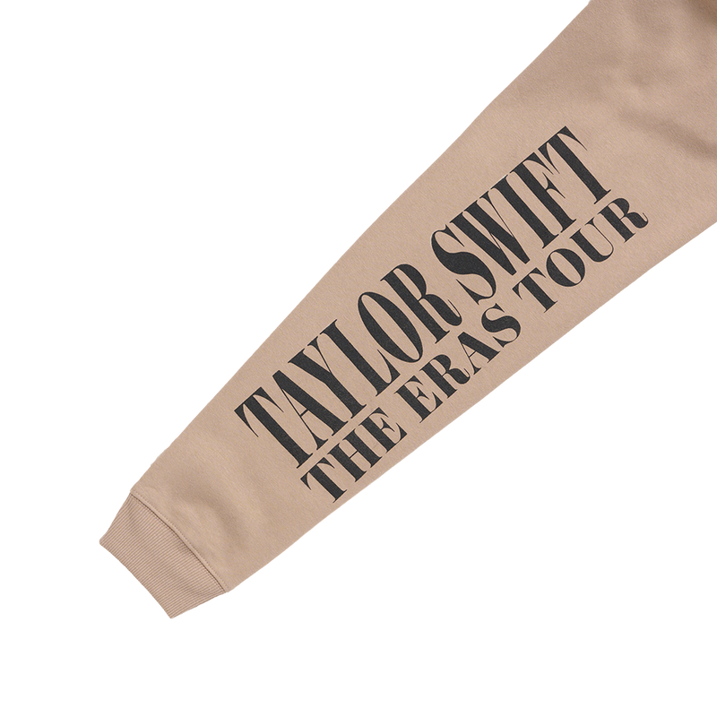 Taylor Swift The Eras Tour Taupe Hoodie Sleeve Detail