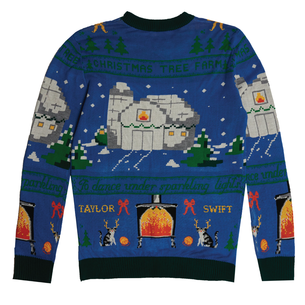 Christmas Tree Farm Sweater Back