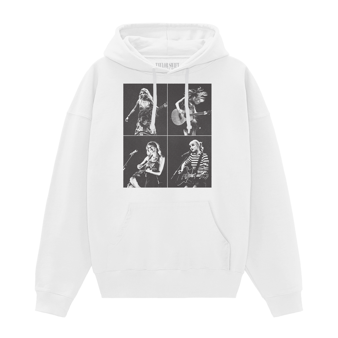 Taylor Swift | The Eras Tour Collage White Hoodie Front