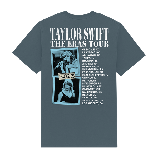 Taylor Swift The Eras Tour 1989 Album T-Shirt Back